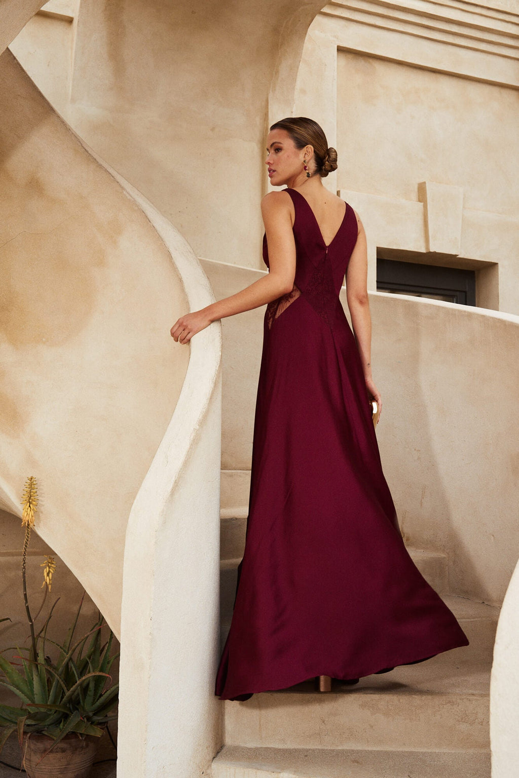 Vestido Yasmina Granate