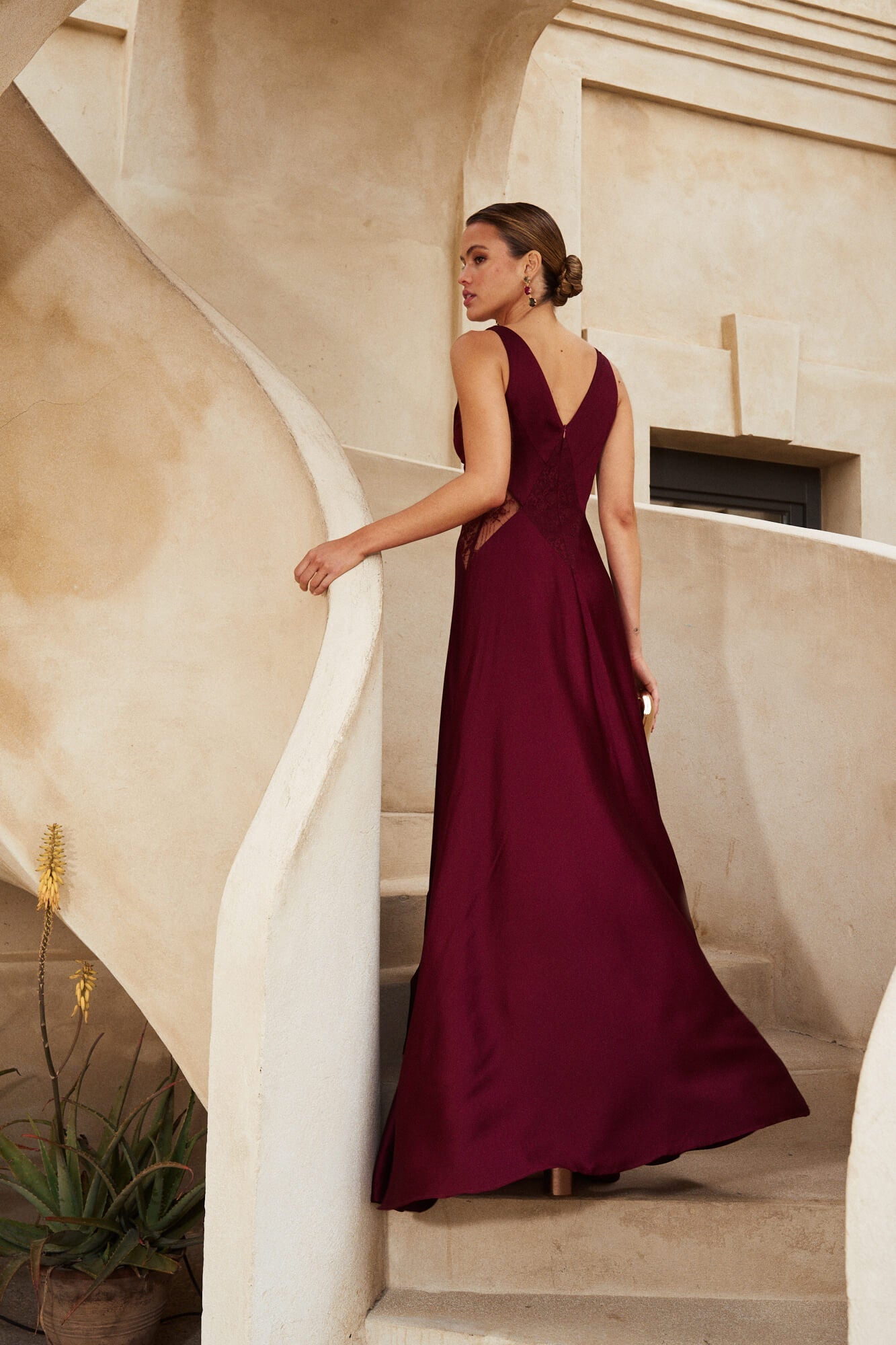 Vestido Yasmina Granate