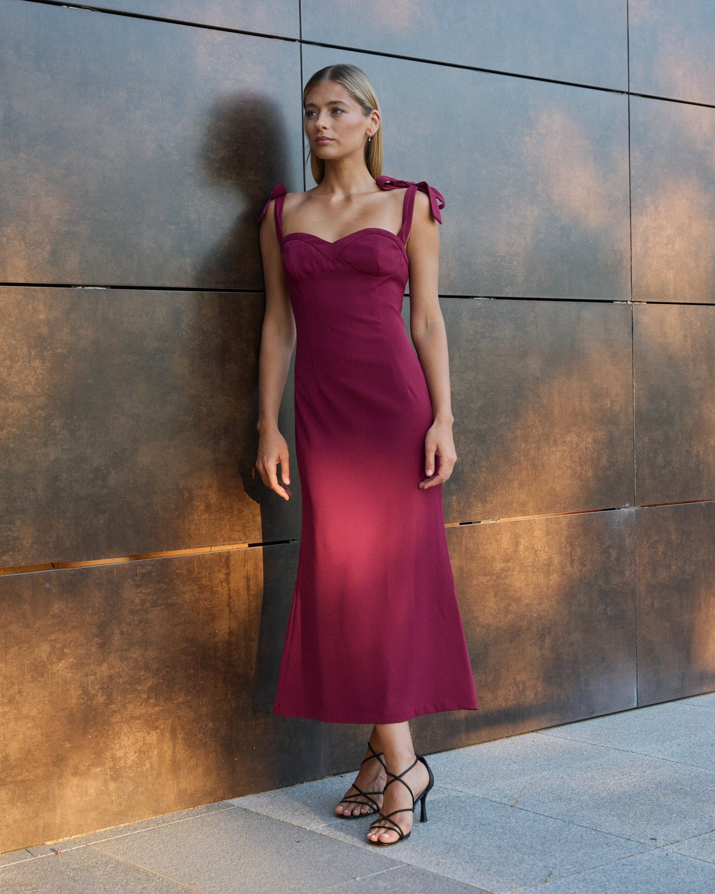 VESTIDO BECKY BURGUNDY  MADAME