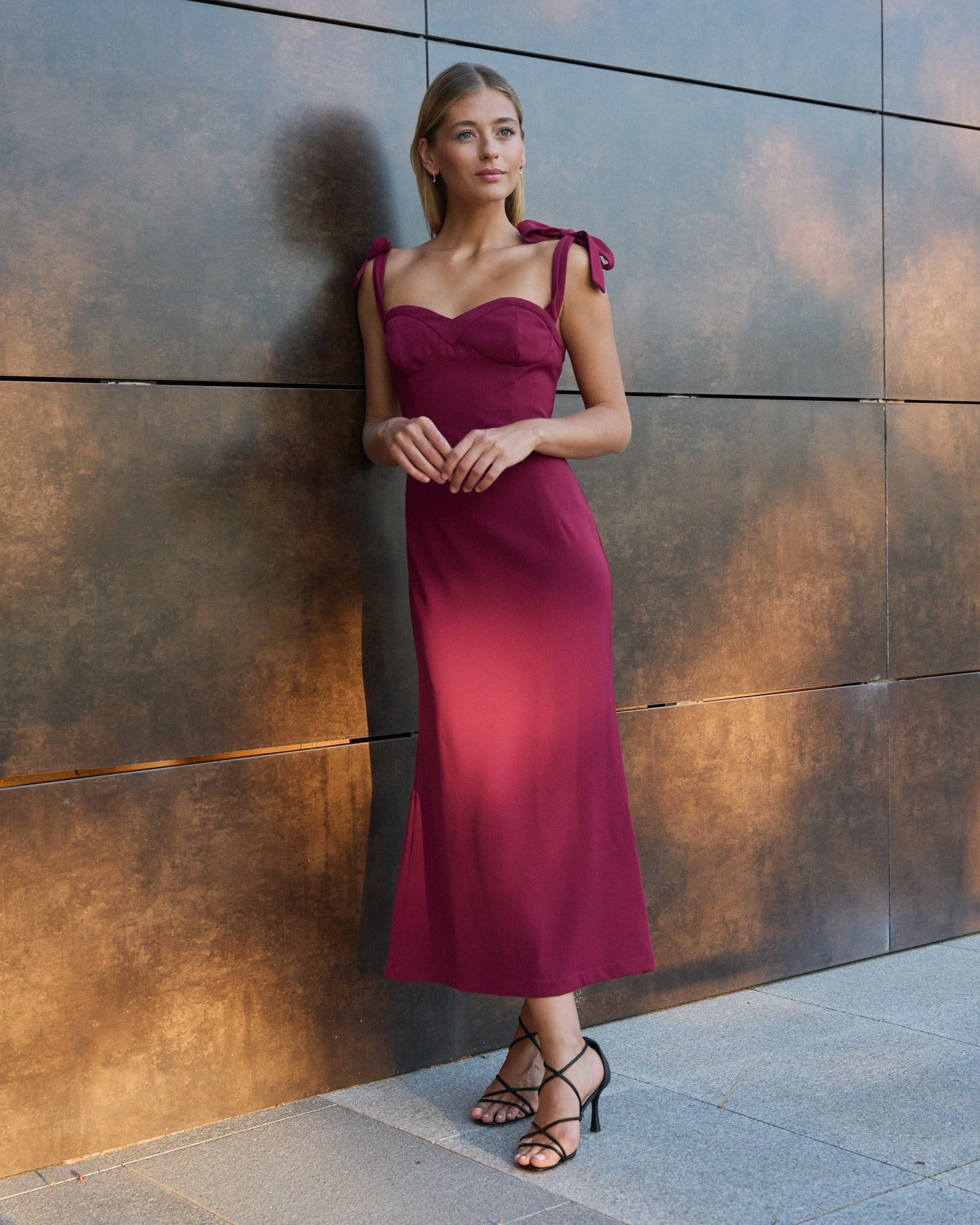 VESTIDO BECKY BURGUNDY  MADAME