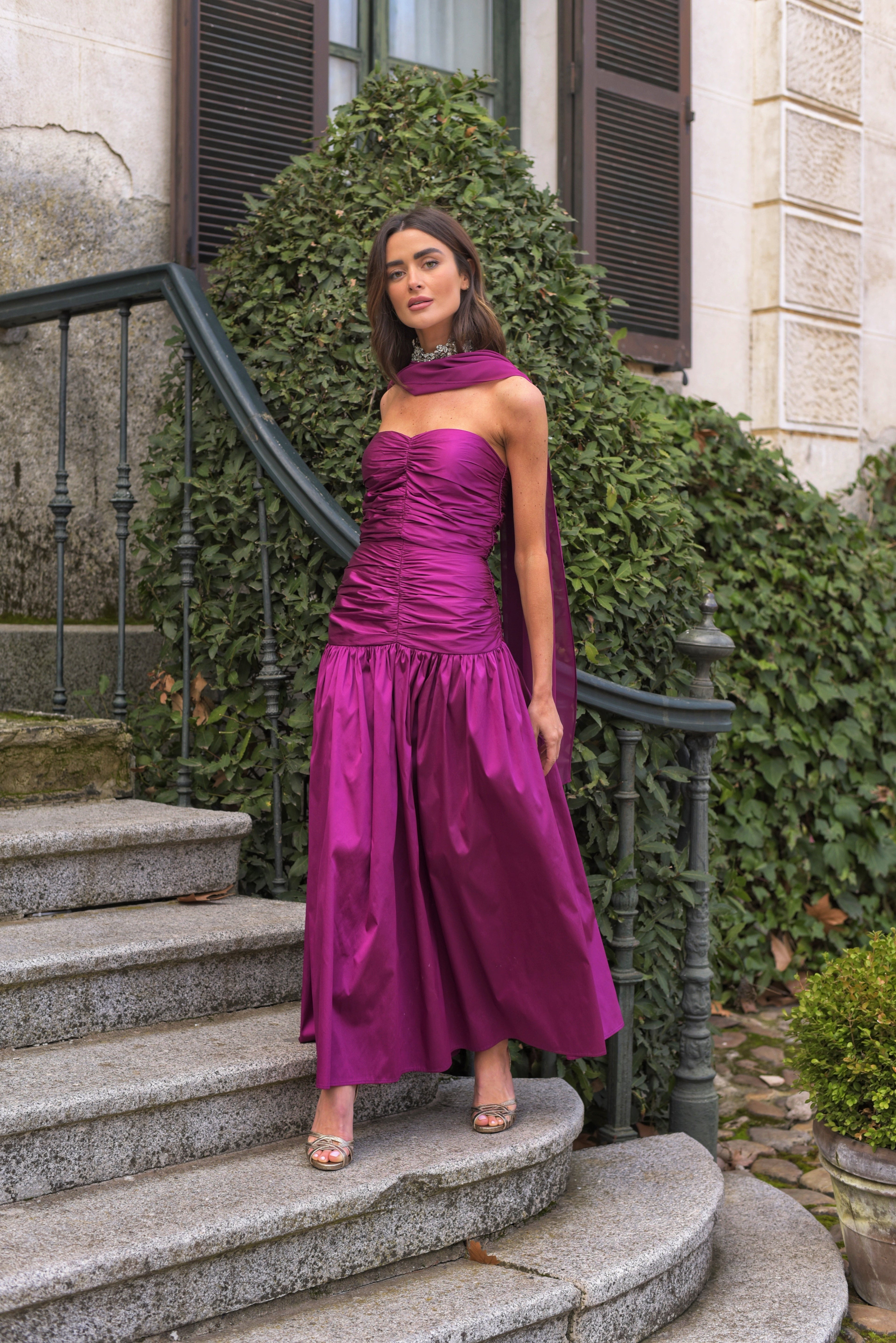 Vestido Lady Pantera cardenal