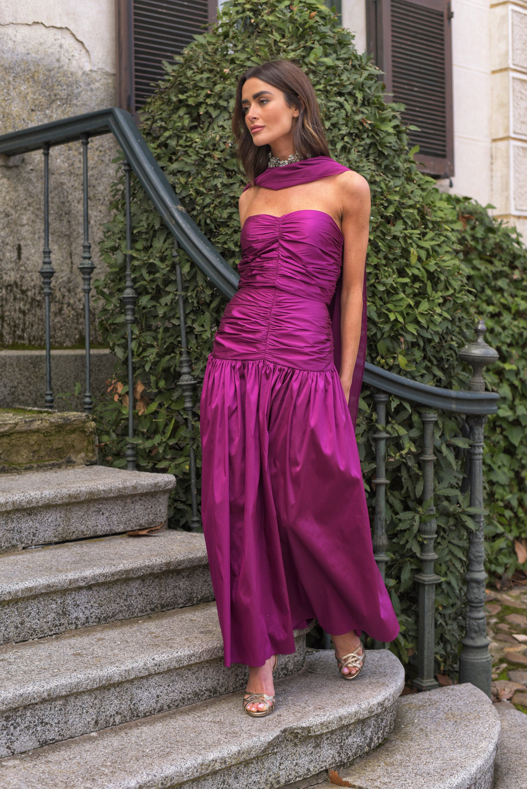 Vestido Lady Pantera cardenal