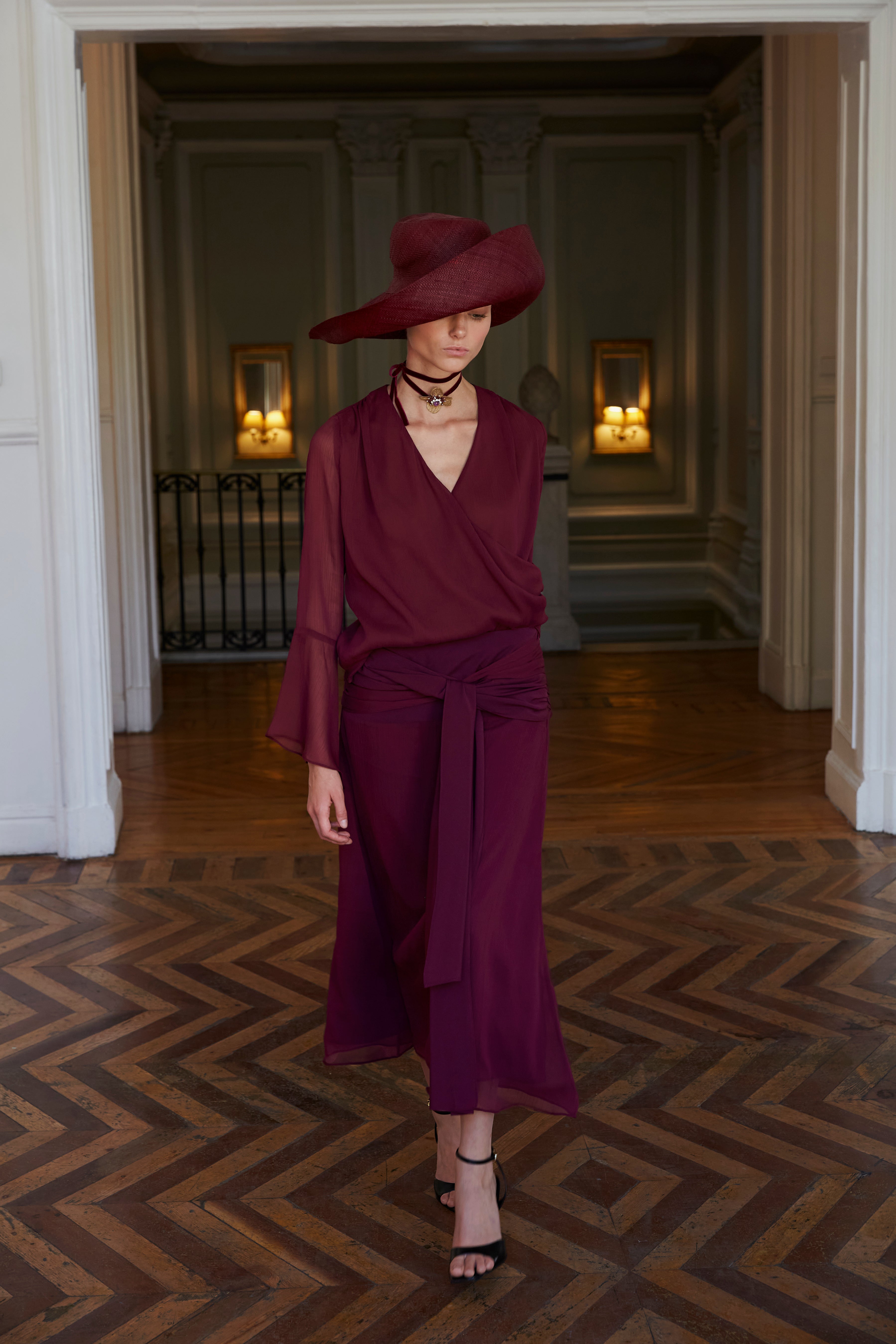 Conjunto Bonsái blusa berenjena