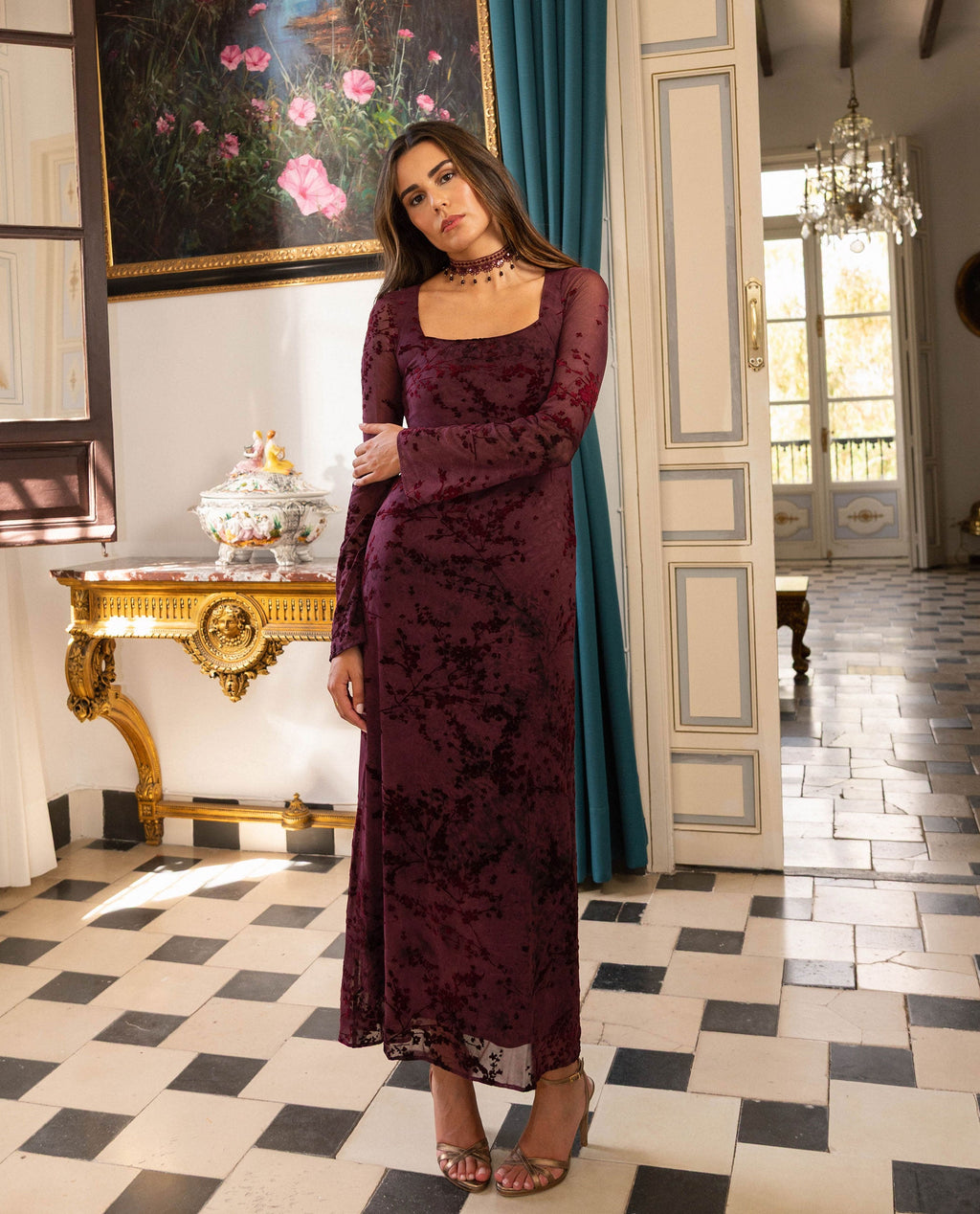 VESTIDO ELENA · GRANATE