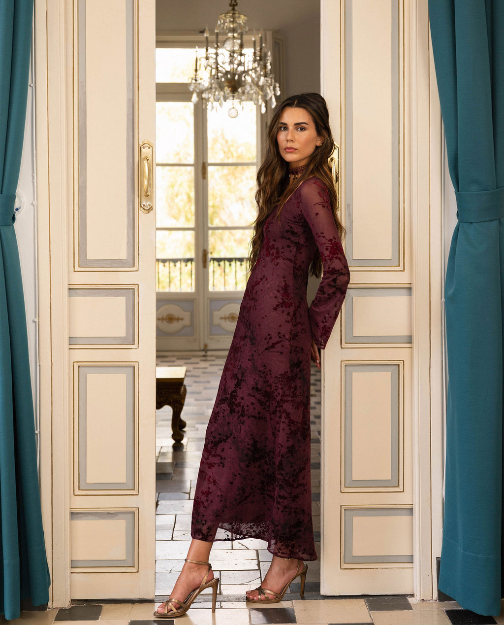 VESTIDO ELENA · GRANATE