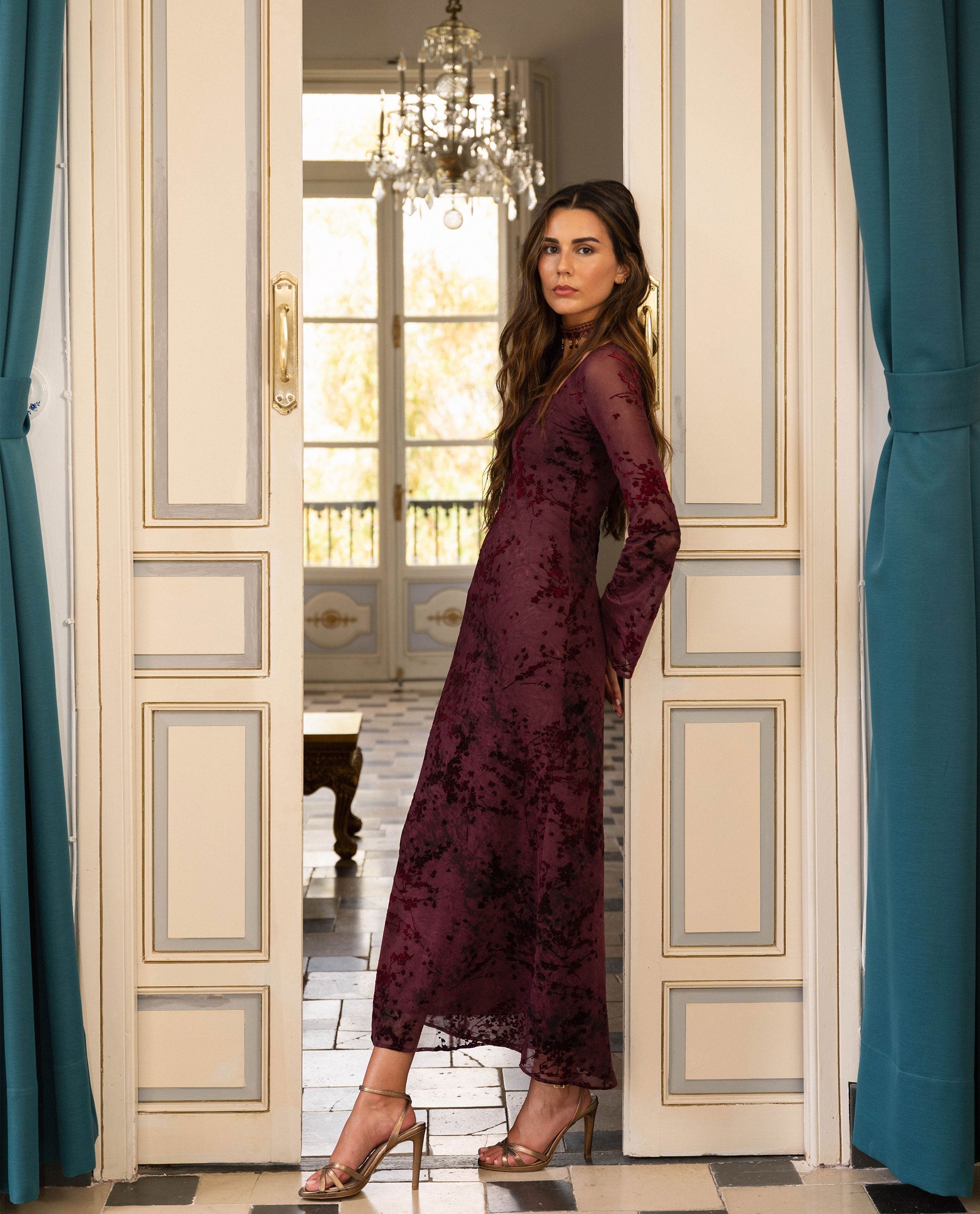 VESTIDO ELENA · GRANATE