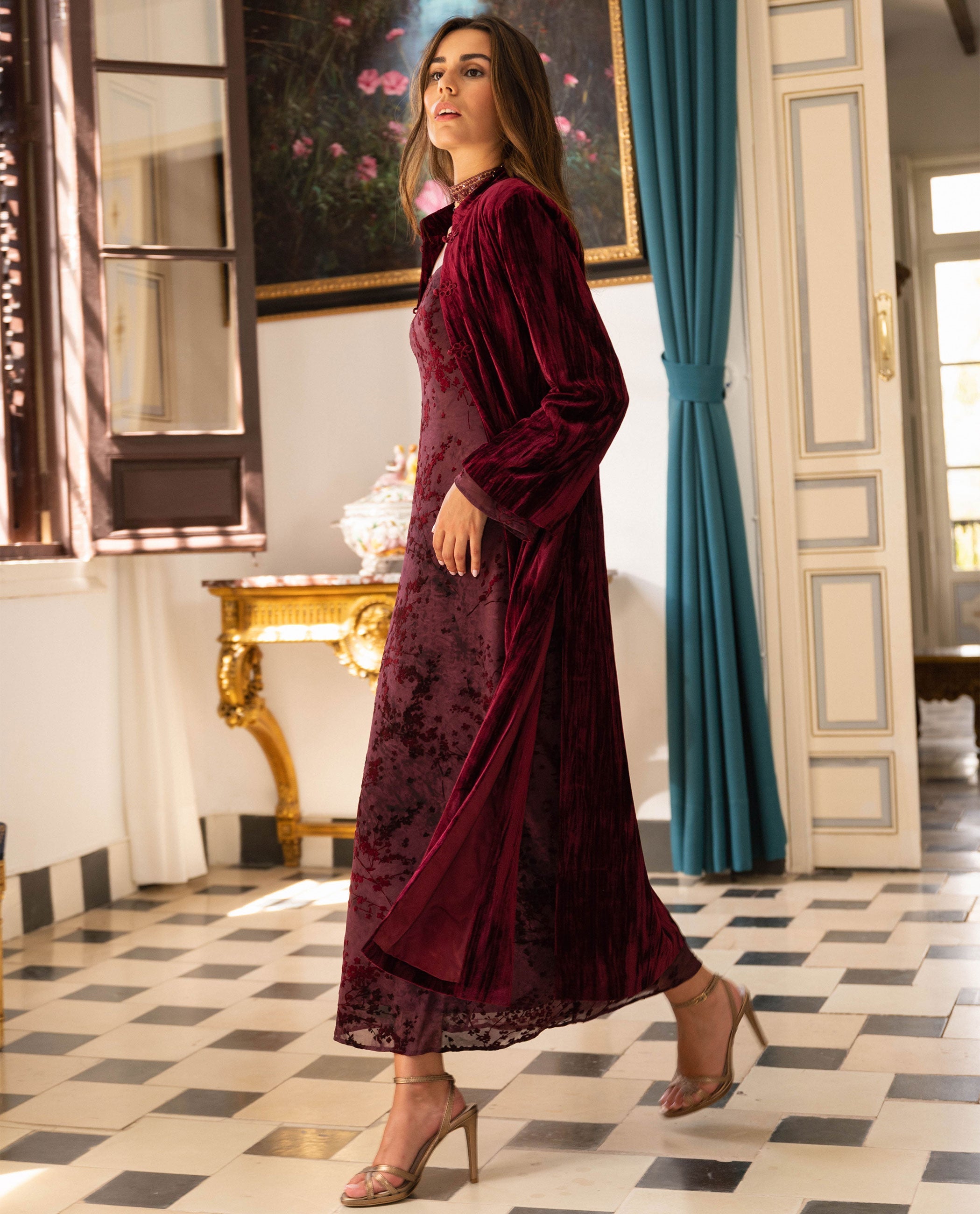 VESTIDO ELENA · GRANATE