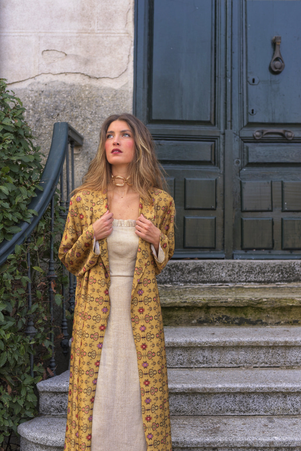 Kimono Lady Lémur mostaza