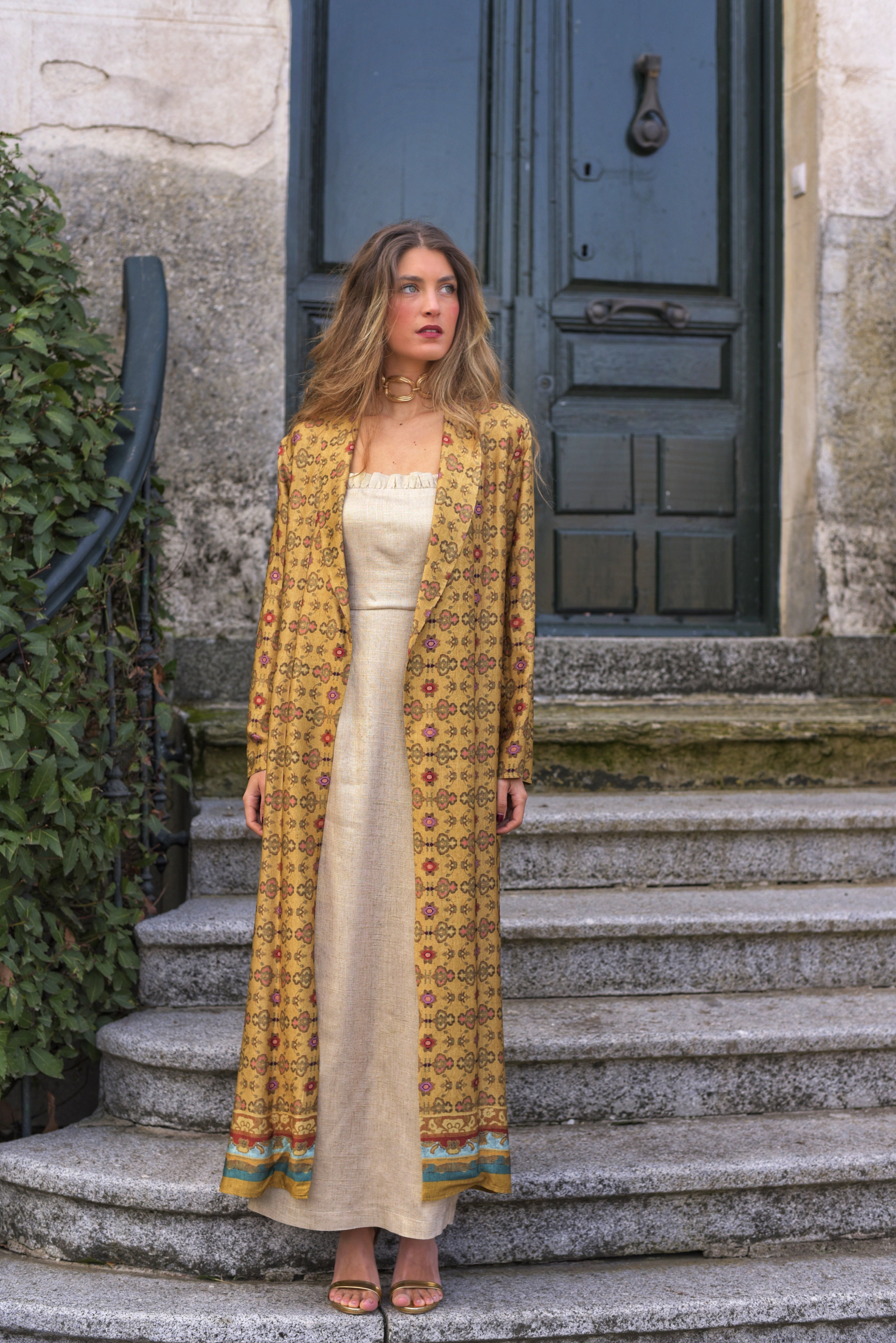 Kimono Lady Lémur mostaza