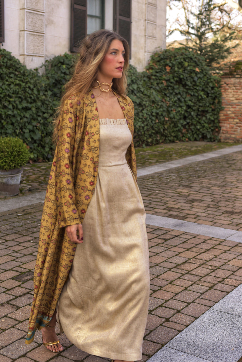 Kimono Lady Lémur mostaza