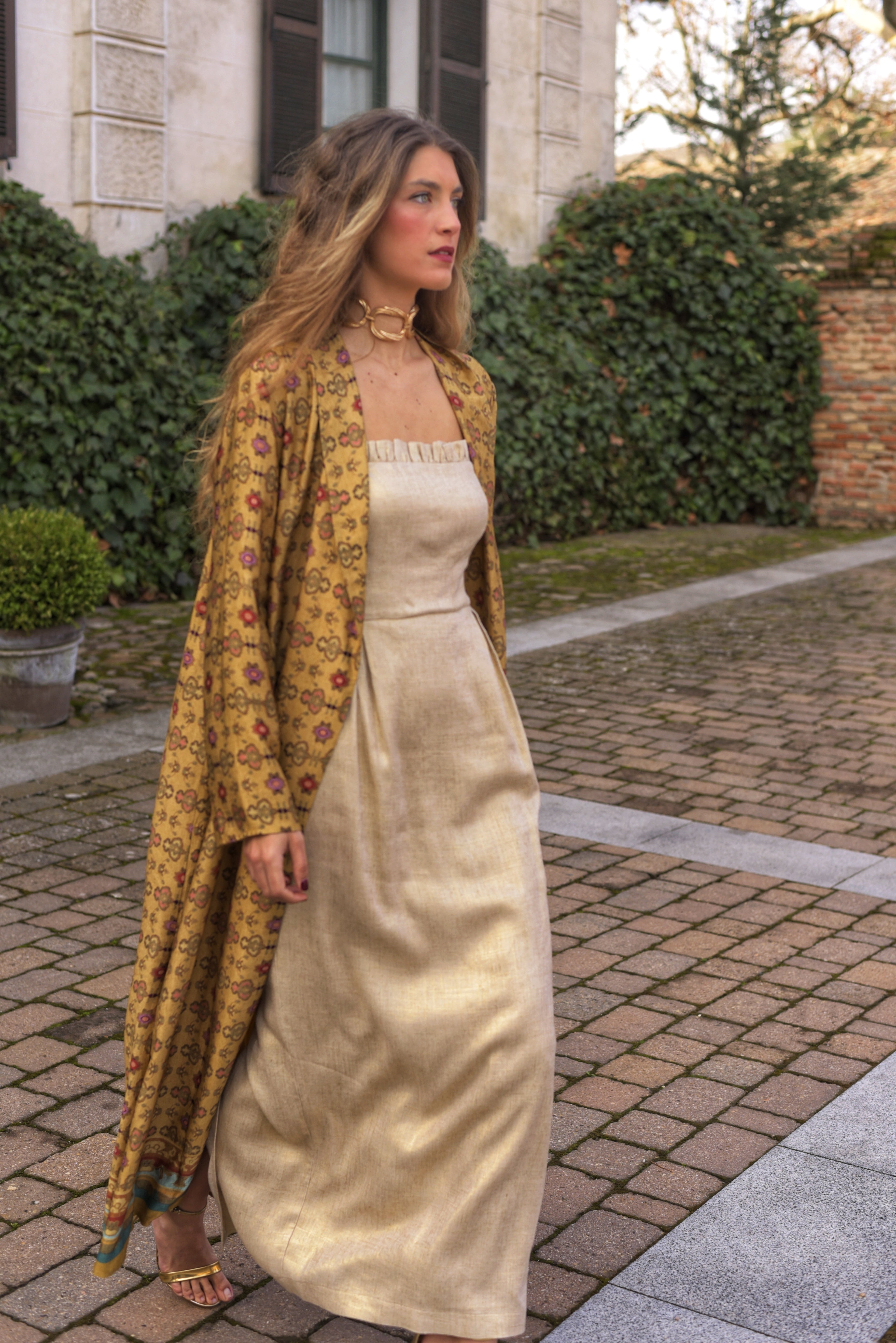 Kimono Lady Lémur mostaza