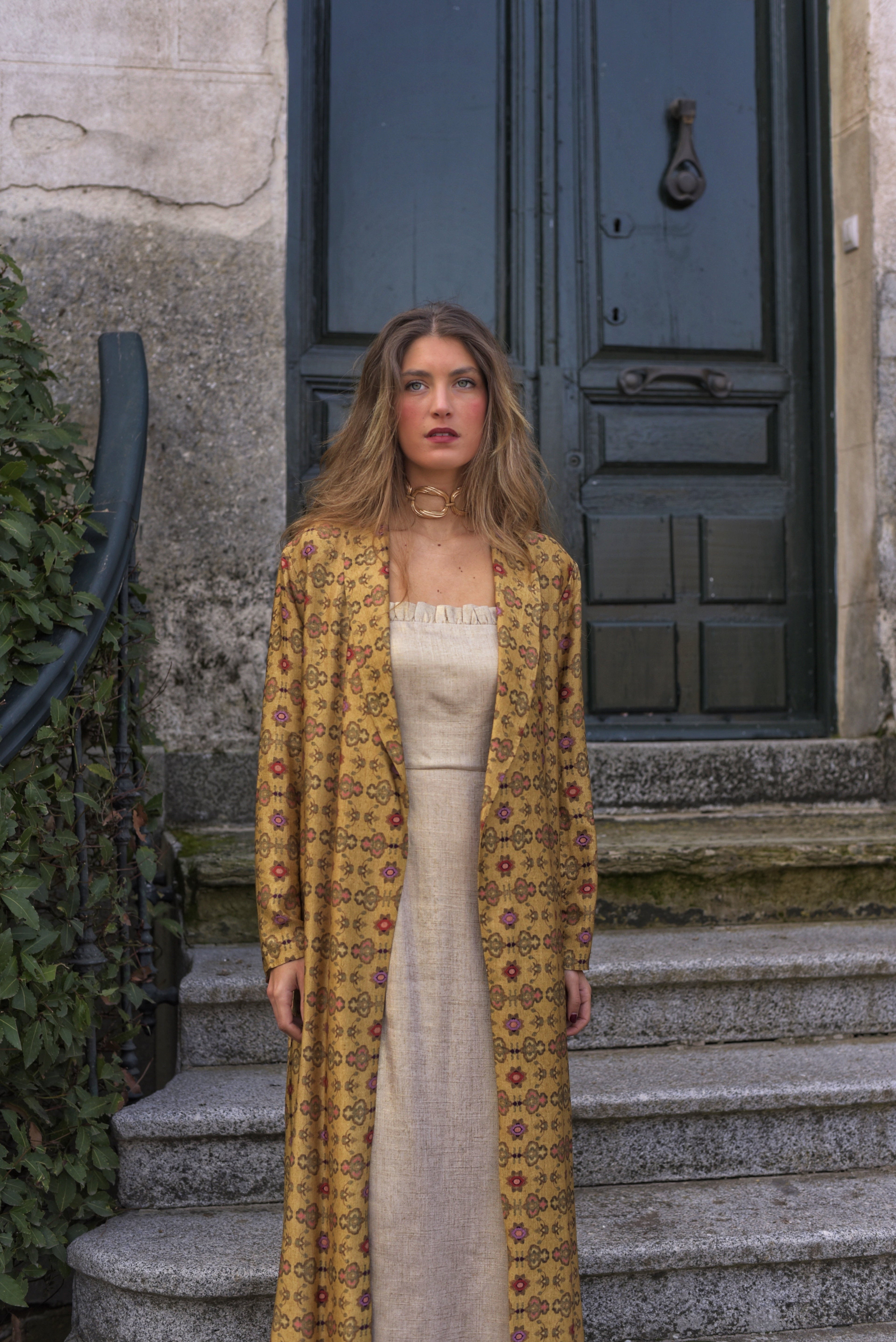 Kimono Lady Lémur mostaza