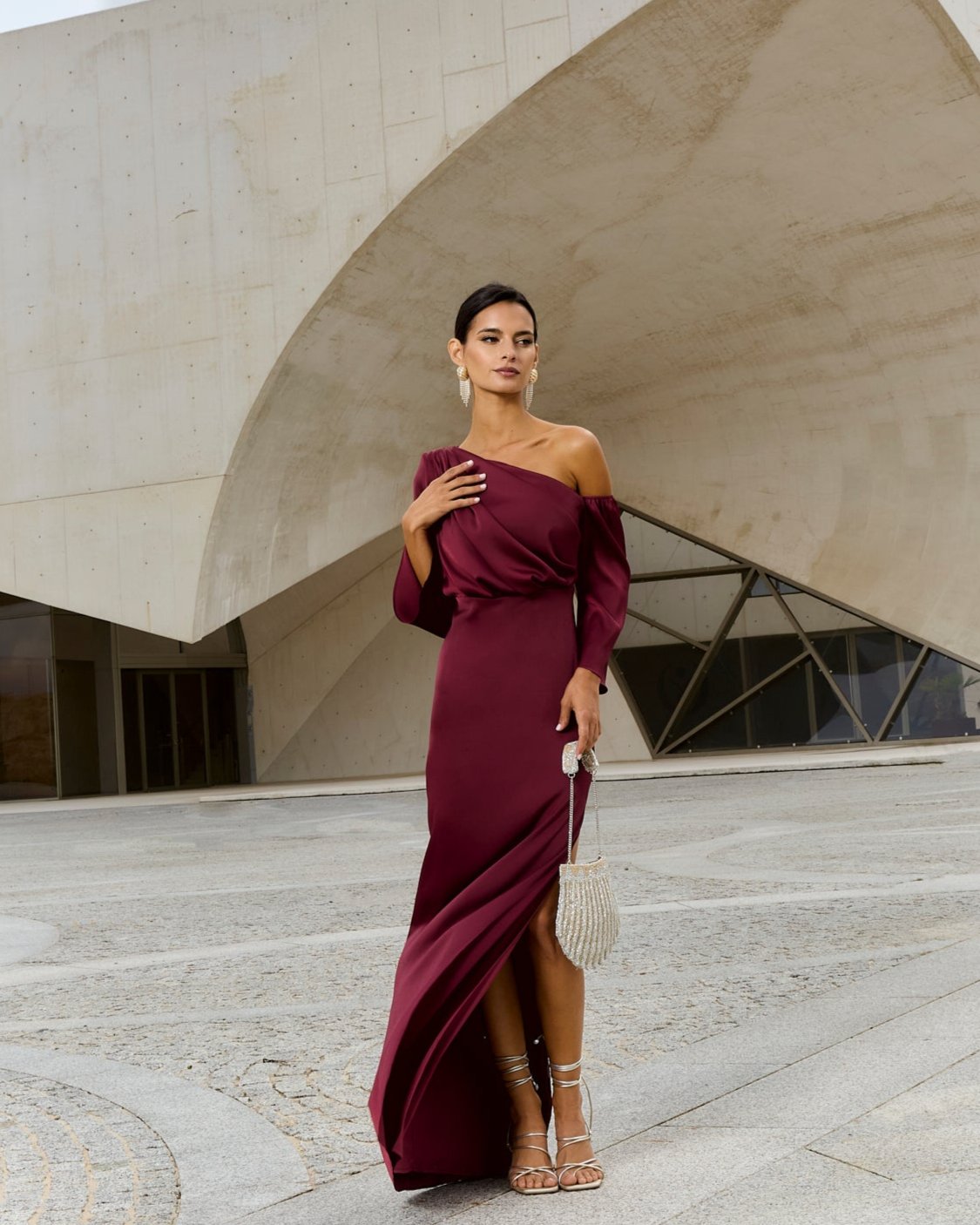Vestido Siracusa Burdeos
