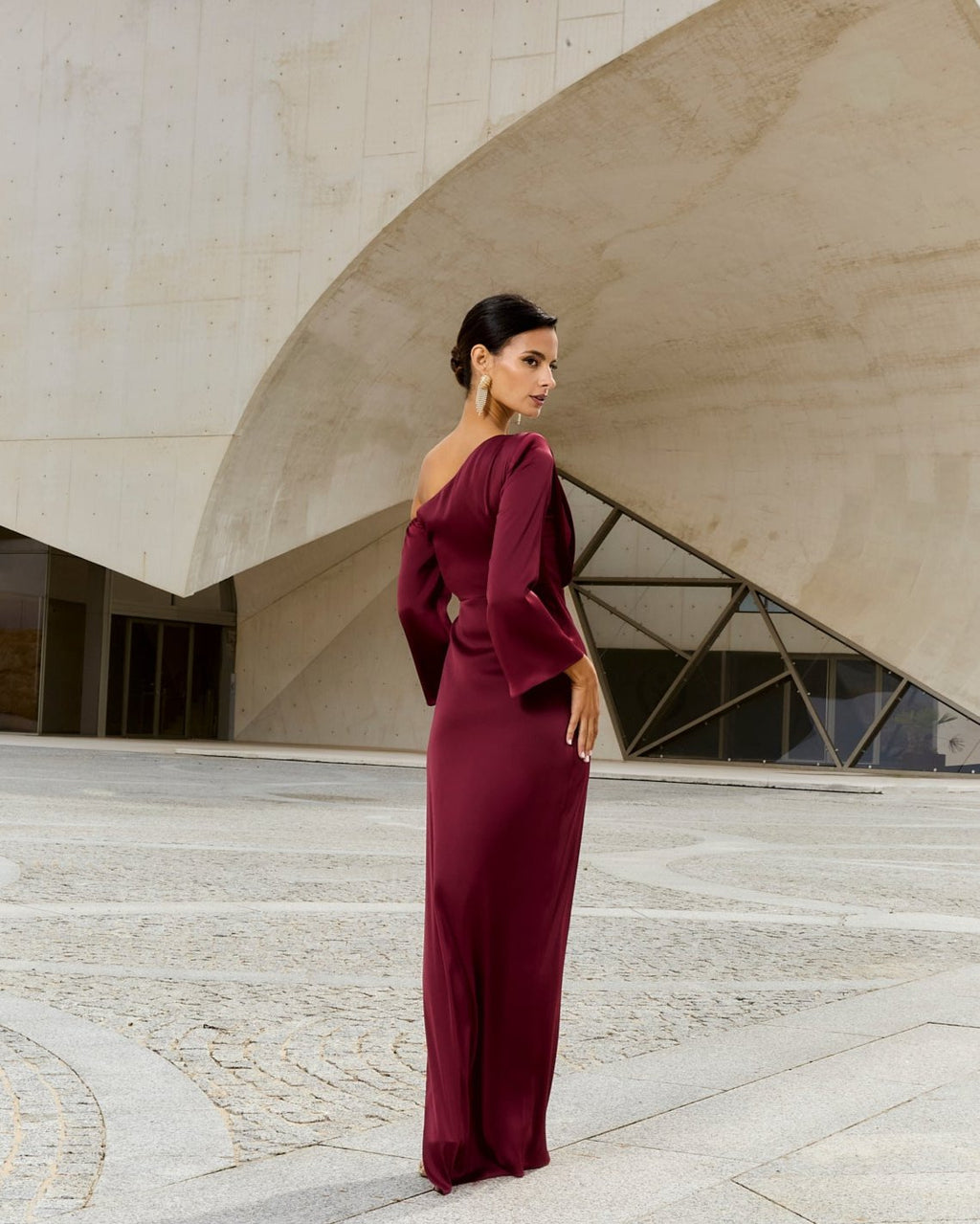 Vestido Siracusa Burdeos