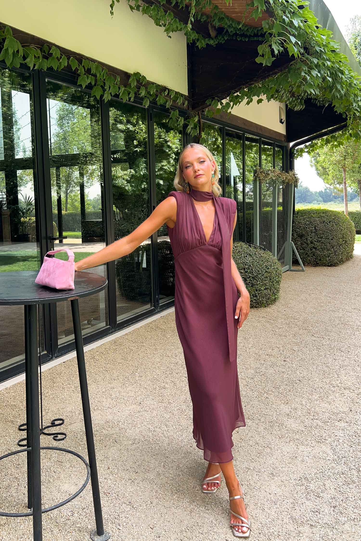Vestido Clarissa Berenjena