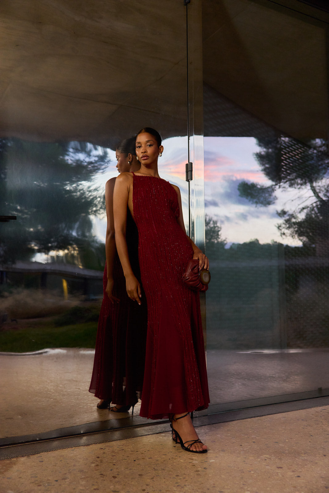 Vestido Leone Burdeos