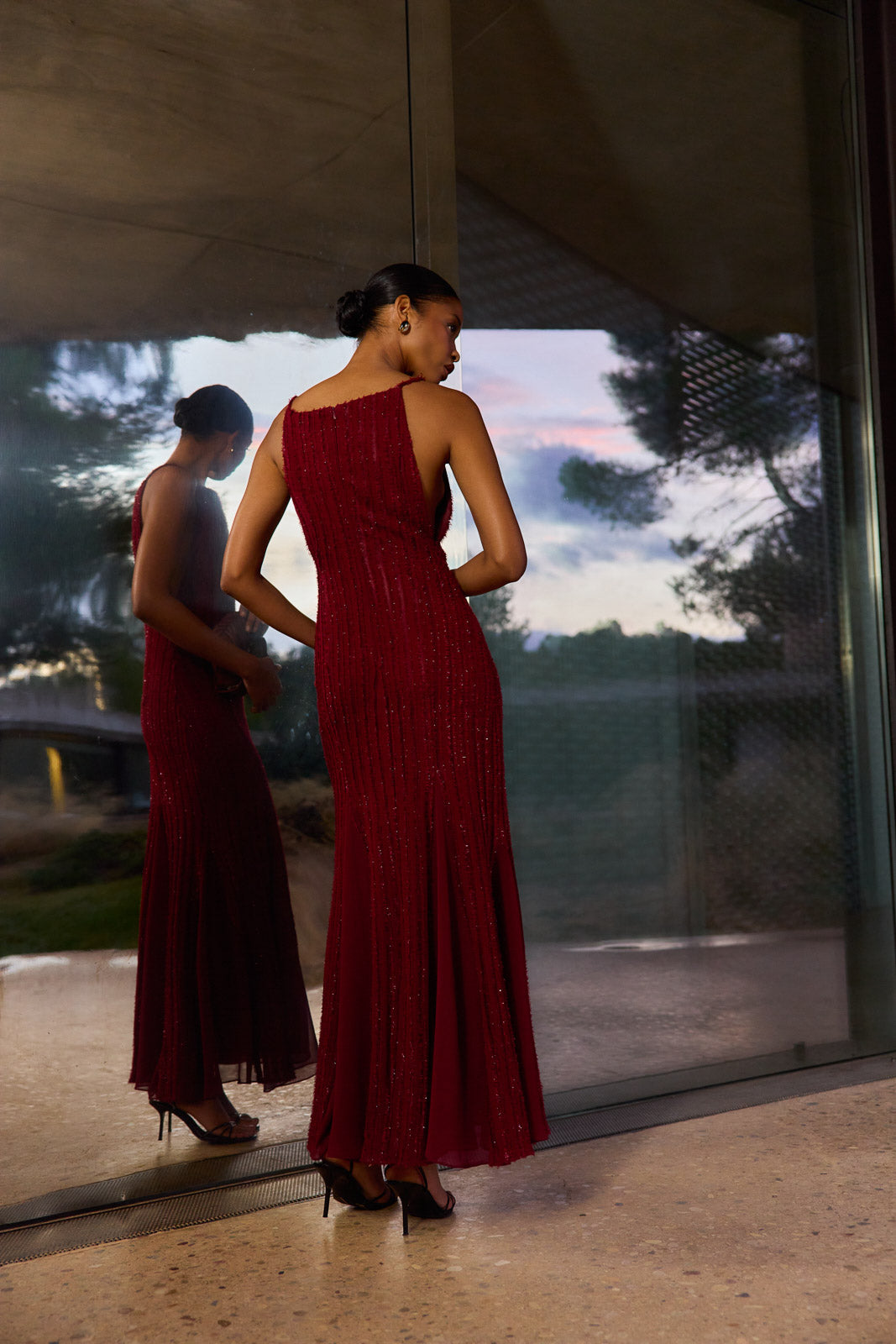 Vestido Leone Burdeos