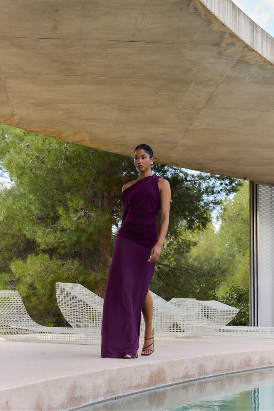 Vestido Liche Berenjena