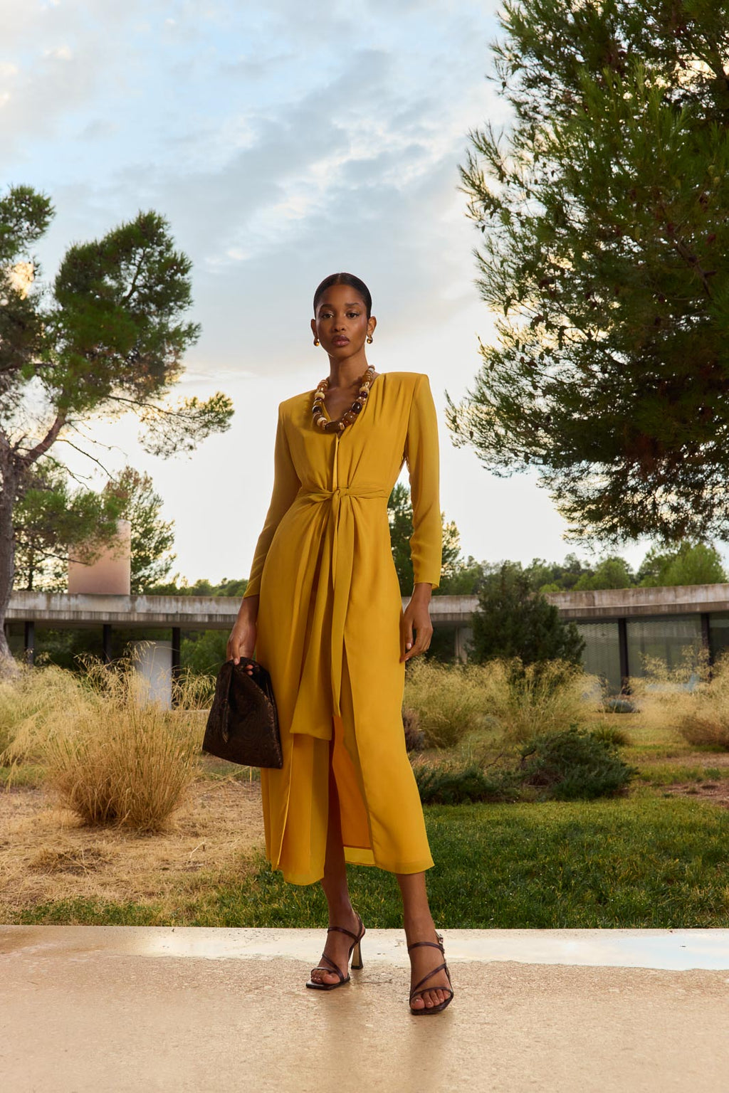 Vestido Lido Mostaza