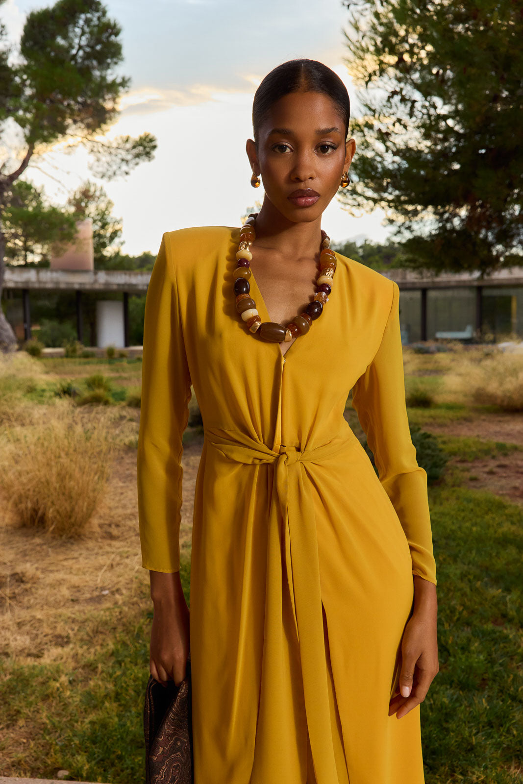 Vestido Lido Mostaza