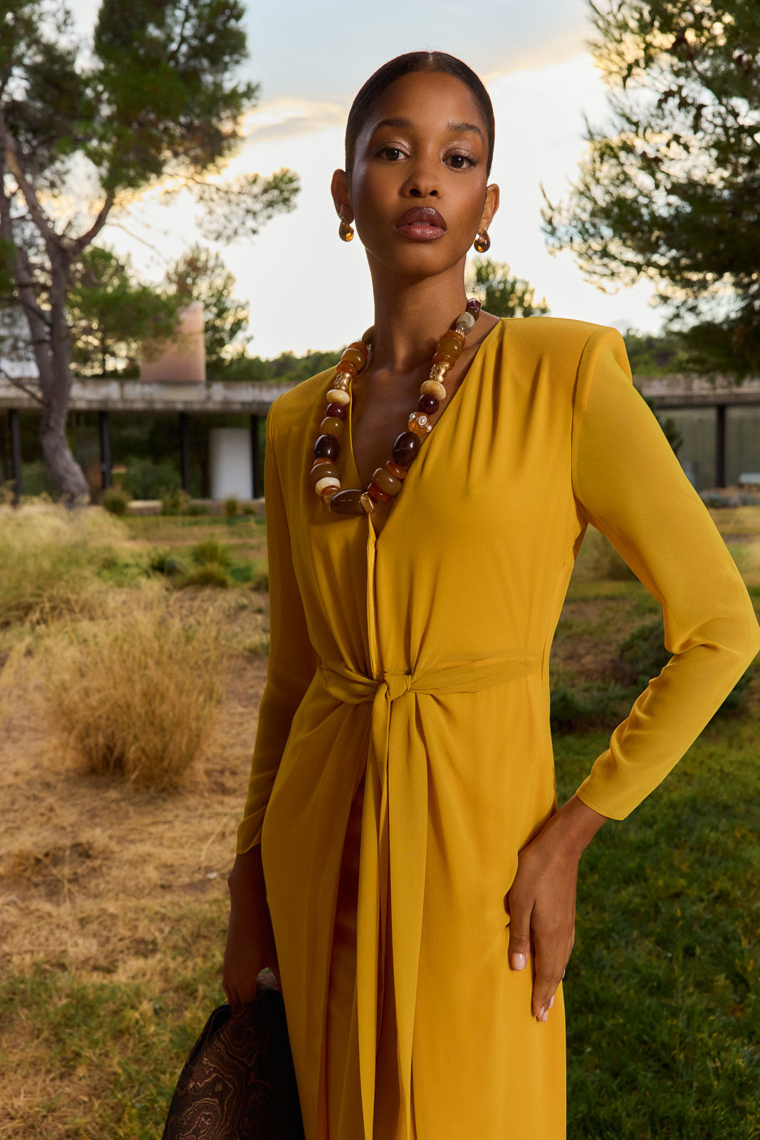 Vestido Lido Mostaza