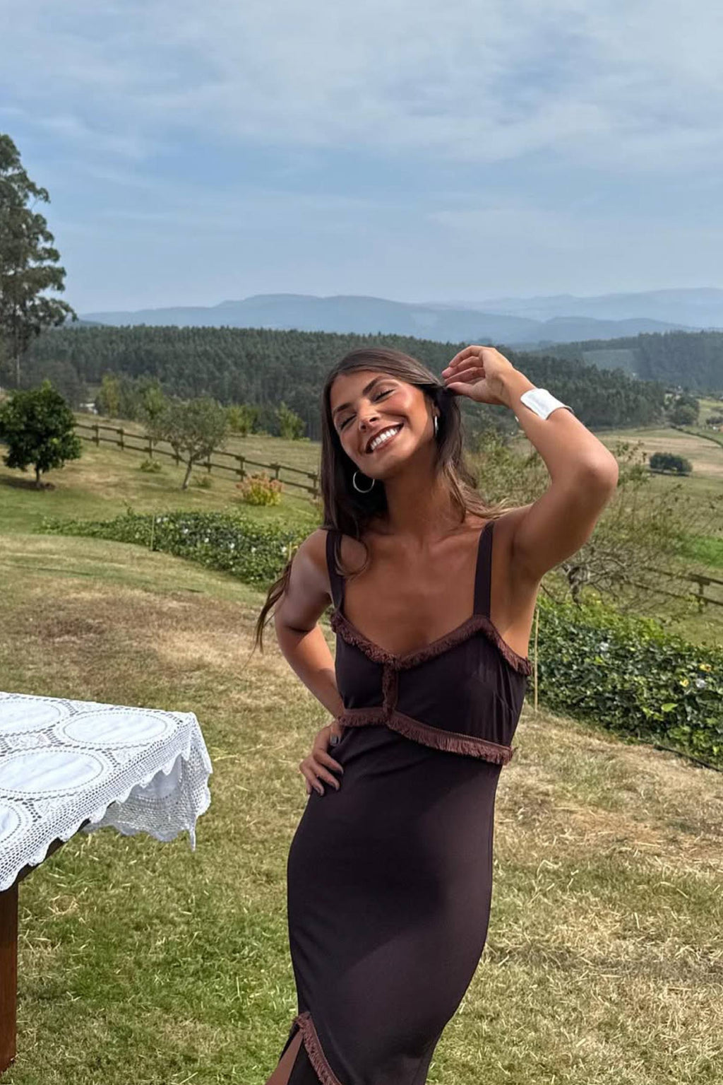 Vestido Loren Marrón