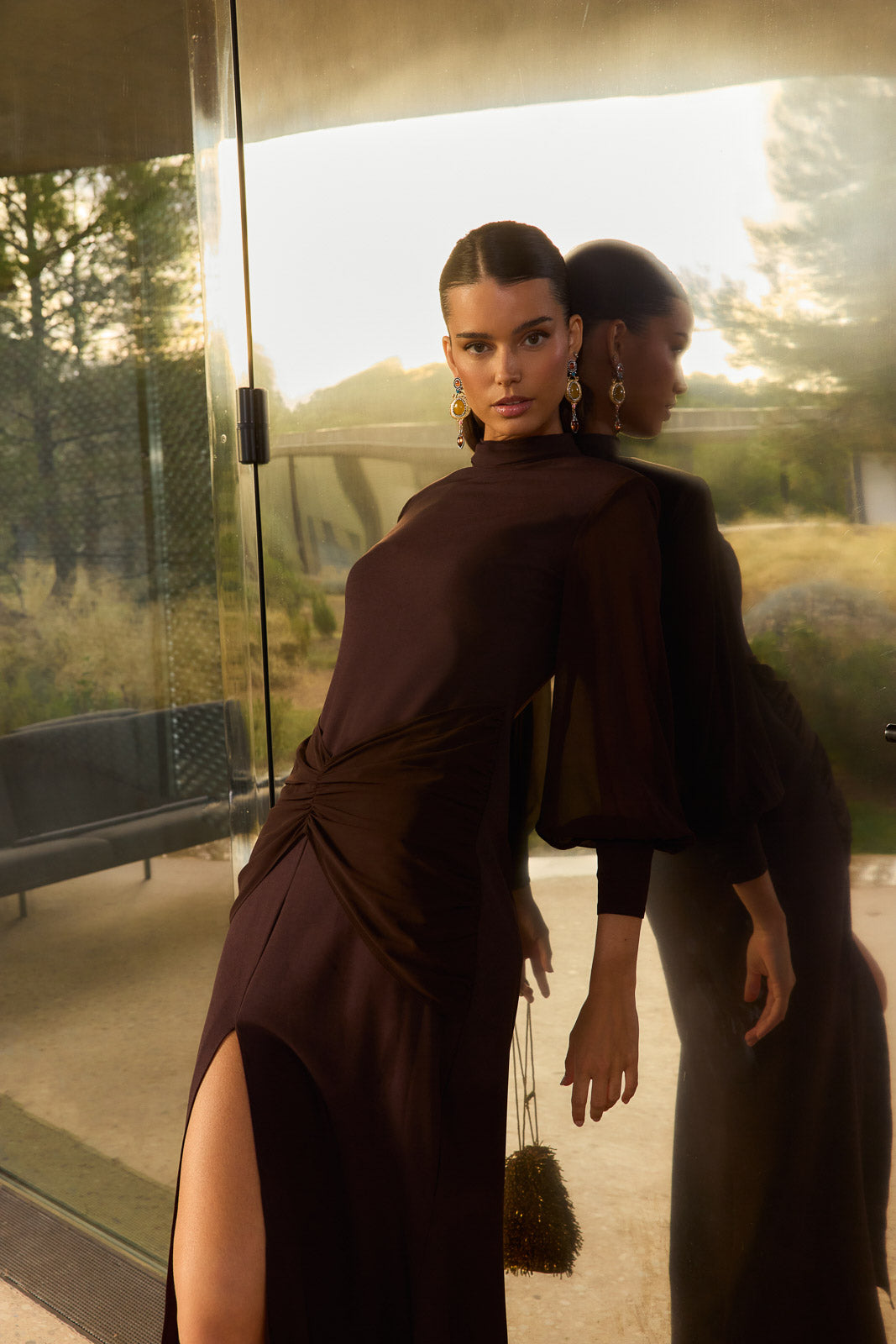 Vestido Meira Marrón