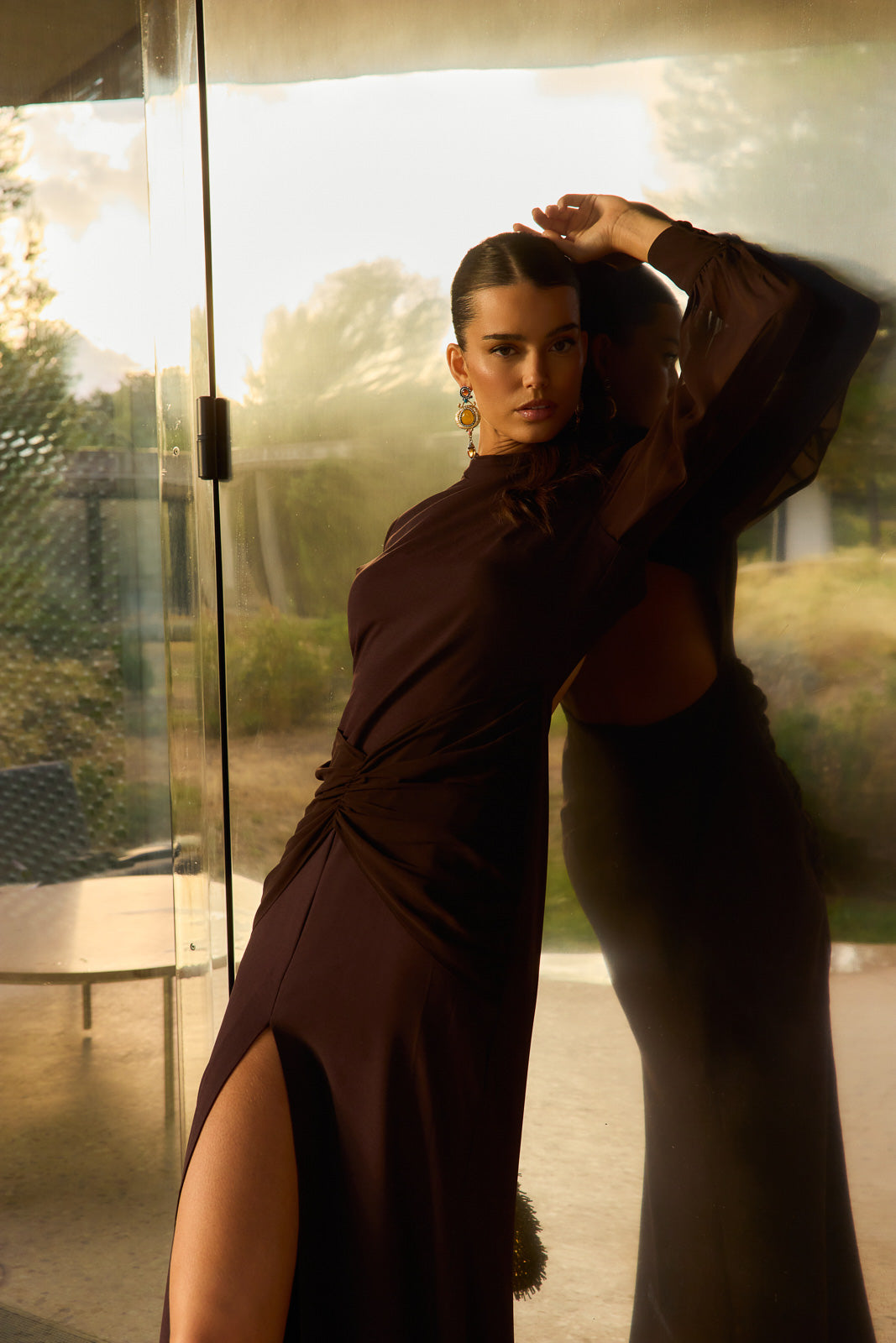 Vestido Meira Marrón