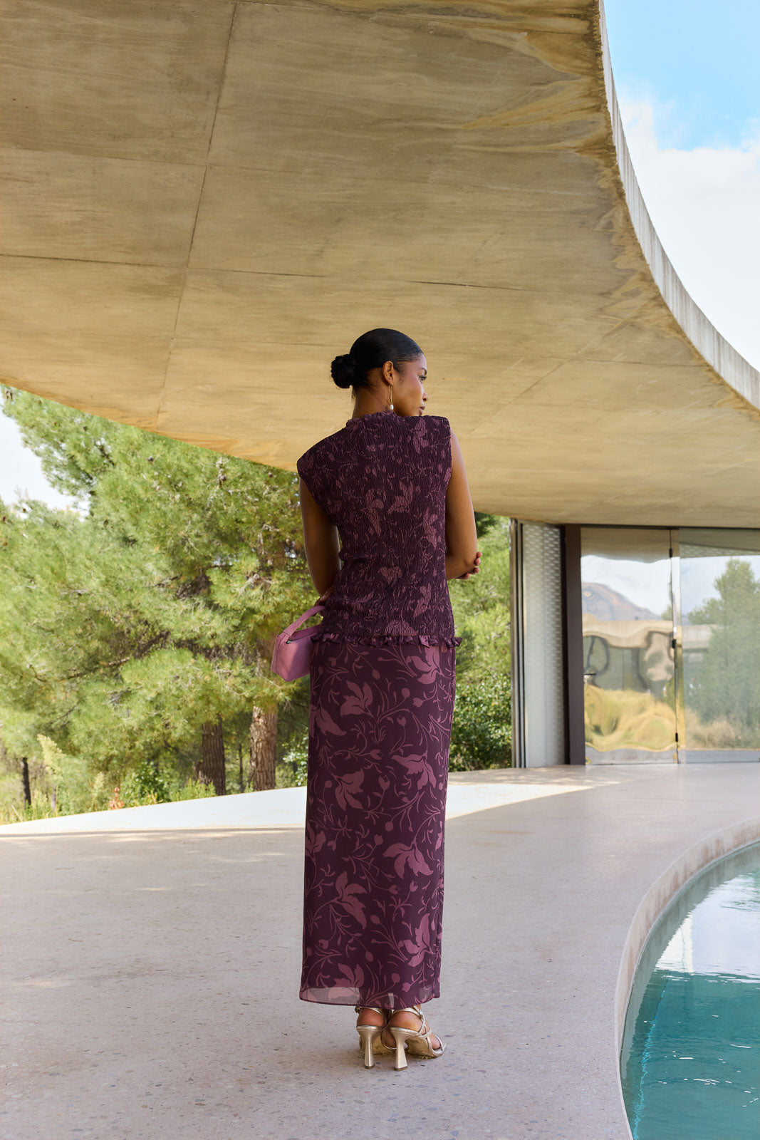 Vestido Raisa Florisse Morado