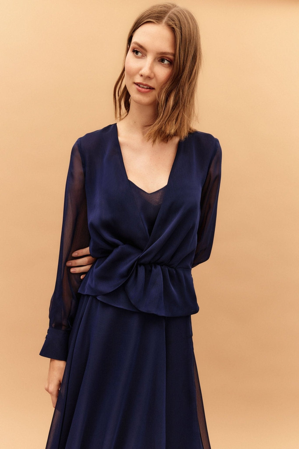 Blusa CLAIRE Azul Cantábrico