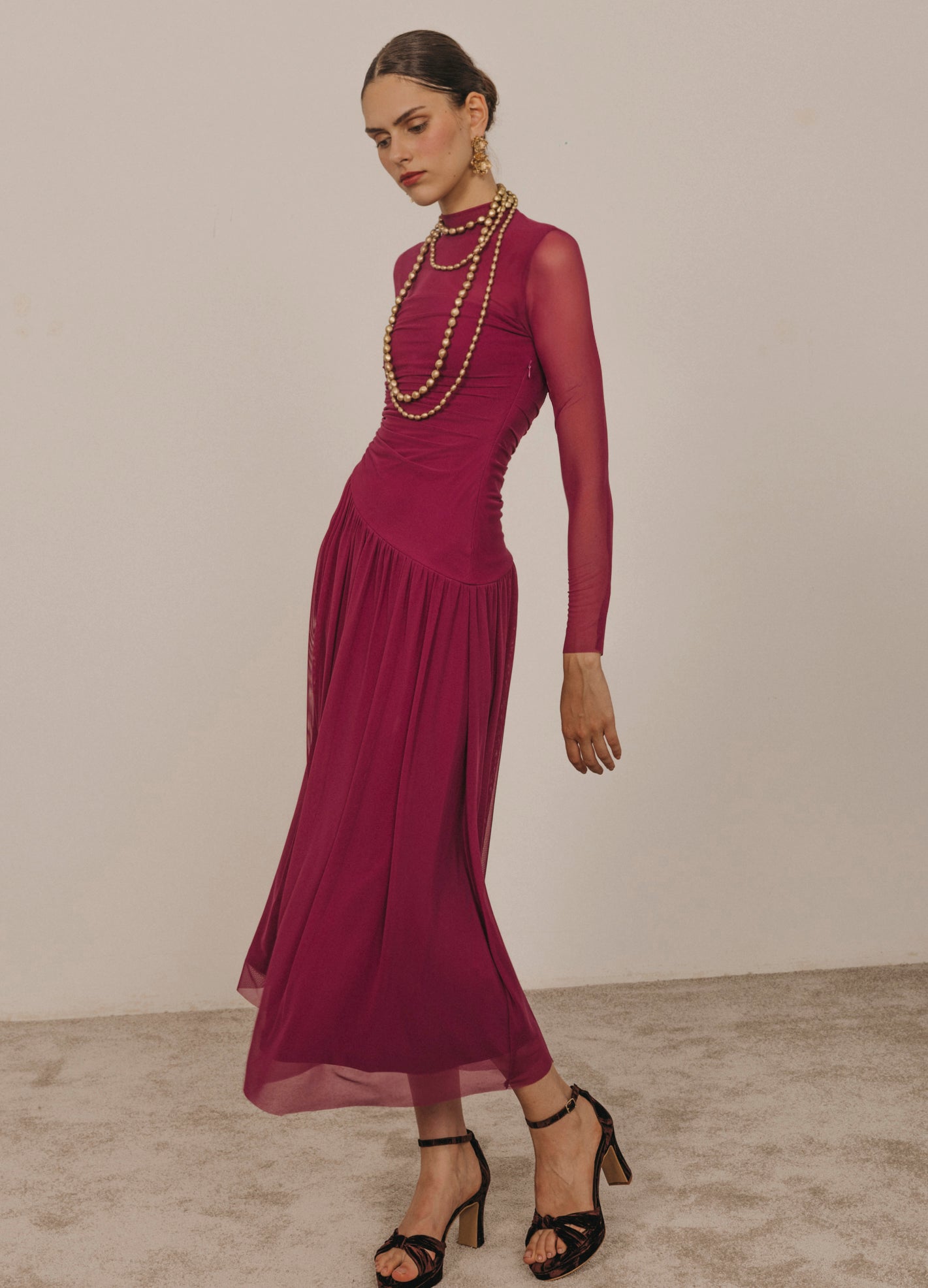 Vestido Lunelle Frambuesa