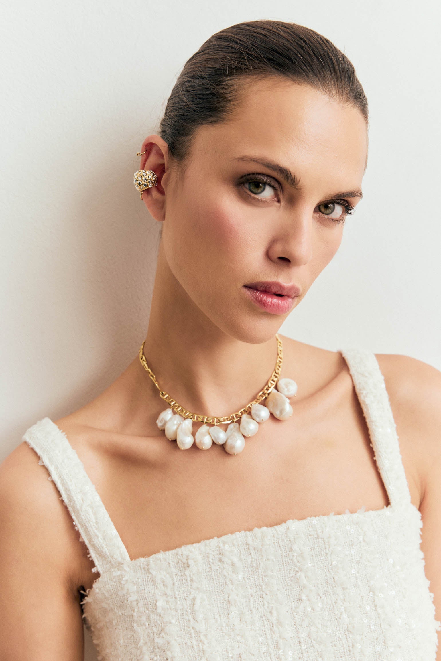 Top CARINA Blanco Hielo