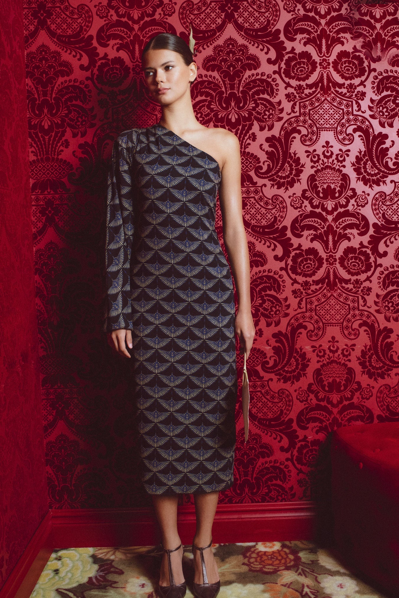VESTIDO ORIGAMI PAJAROS