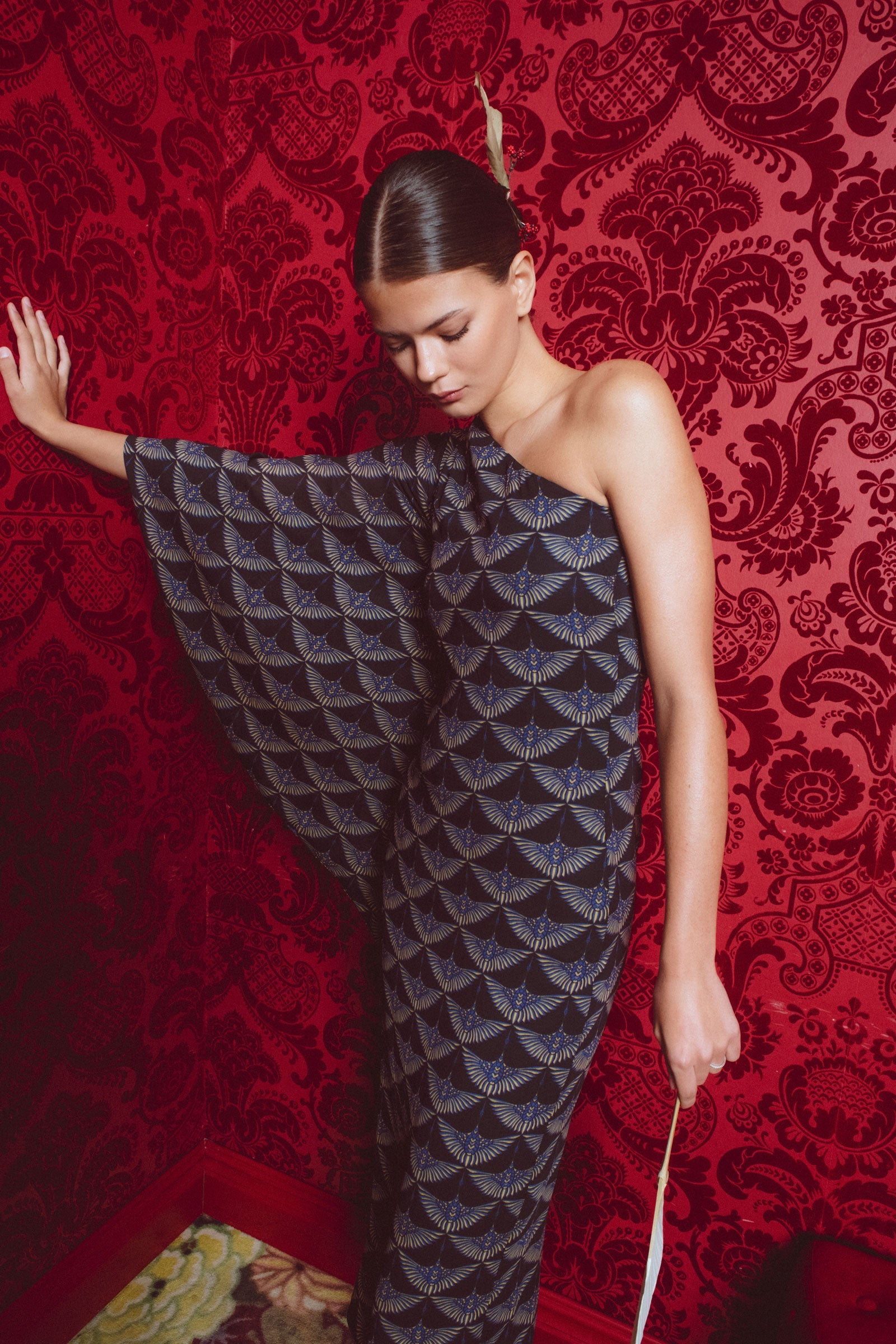 VESTIDO ORIGAMI PAJAROS