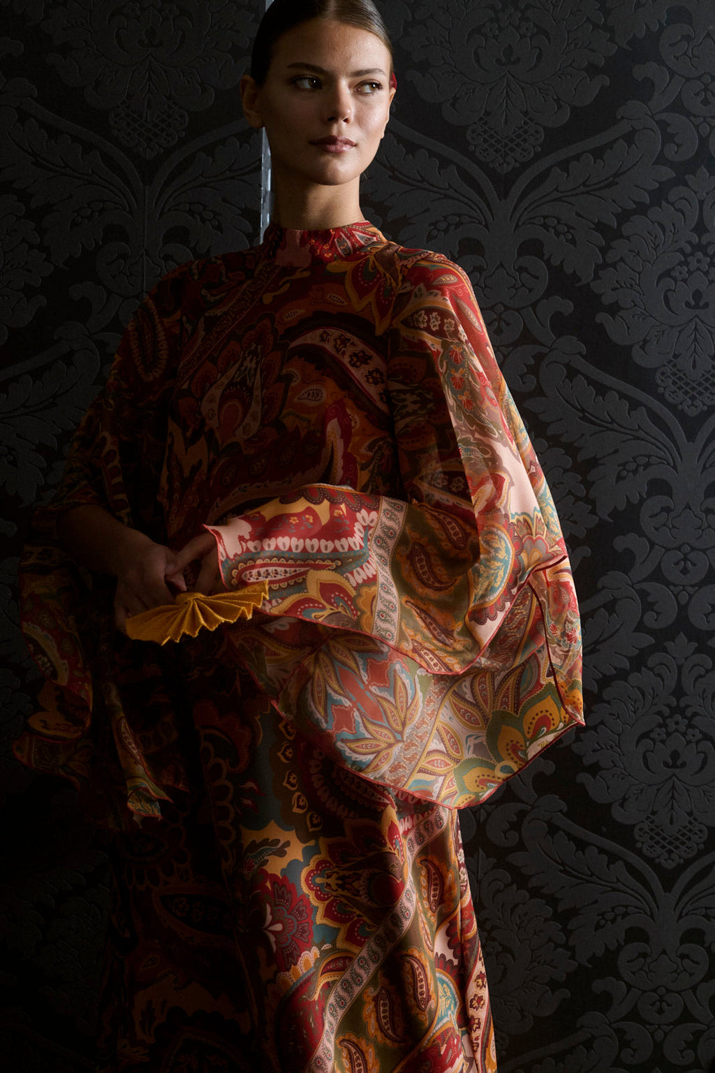 VESTIDO BONSAI OCRE