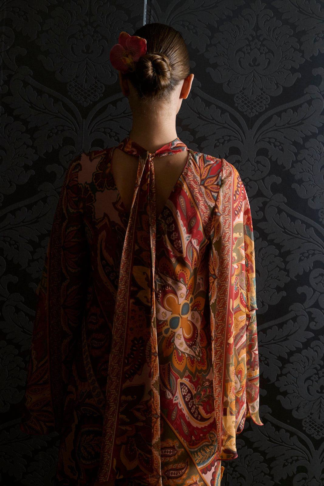 VESTIDO BONSAI OCRE
