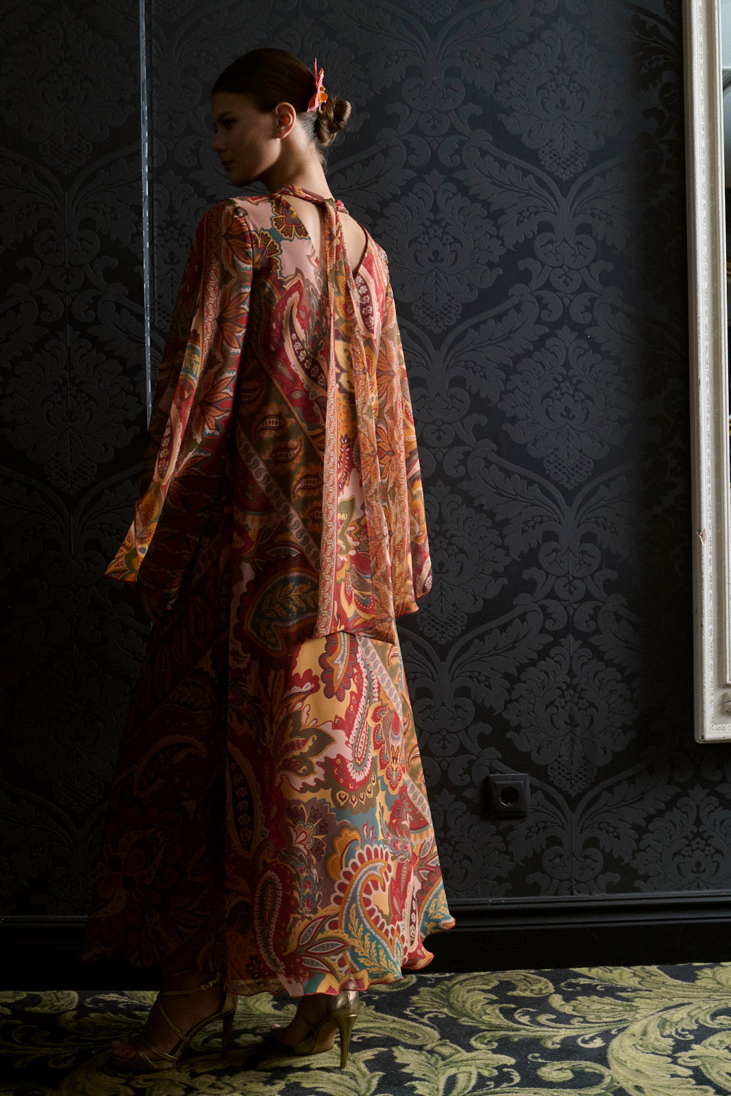 VESTIDO BONSAI OCRE