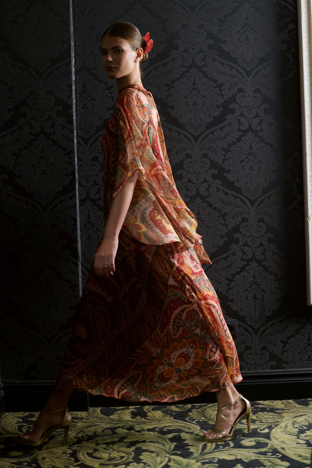 VESTIDO BONSAI OCRE