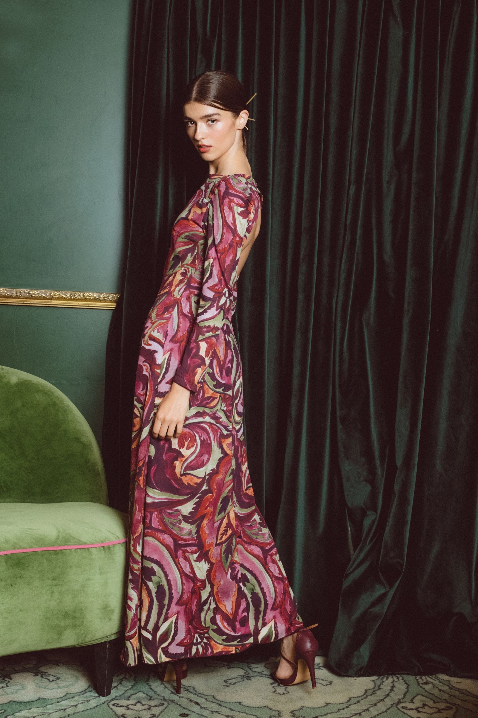 VESTIDO OSAKA BERENJENA