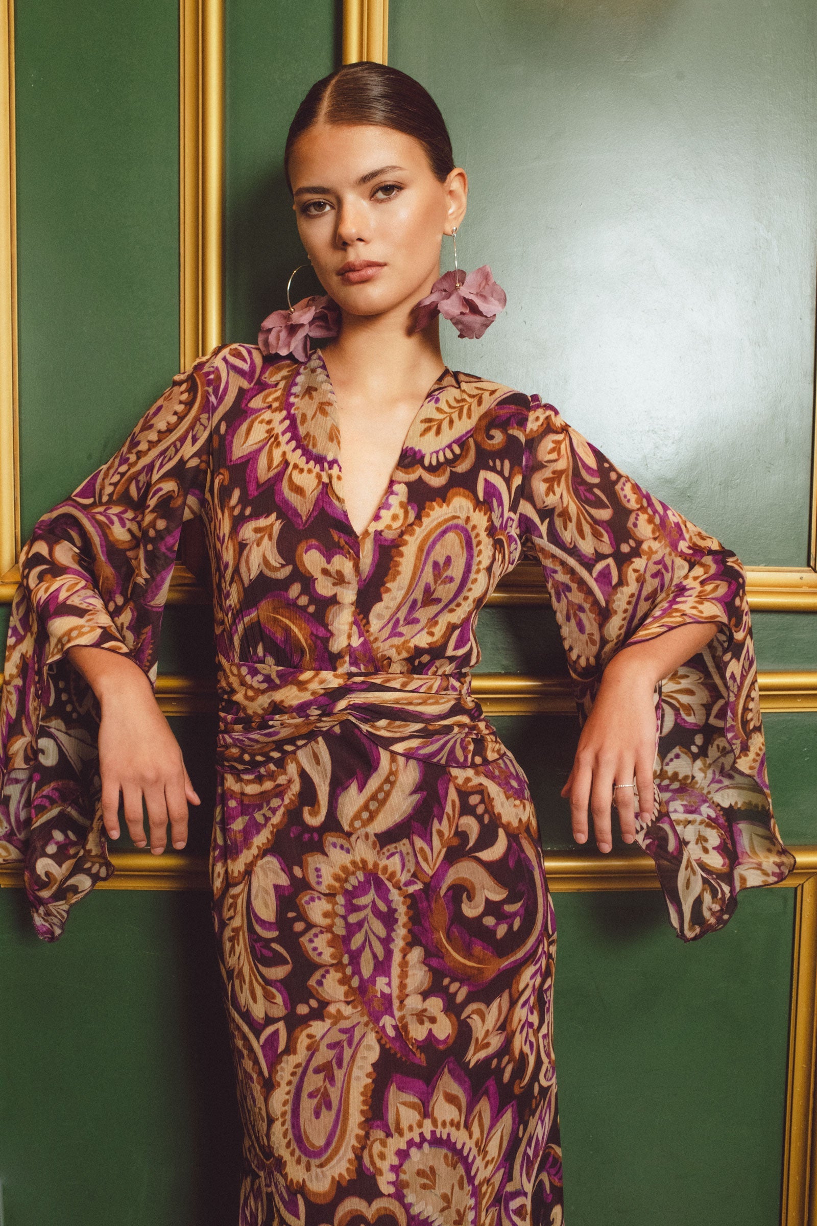 VESTIDO MULAN BERENJENA