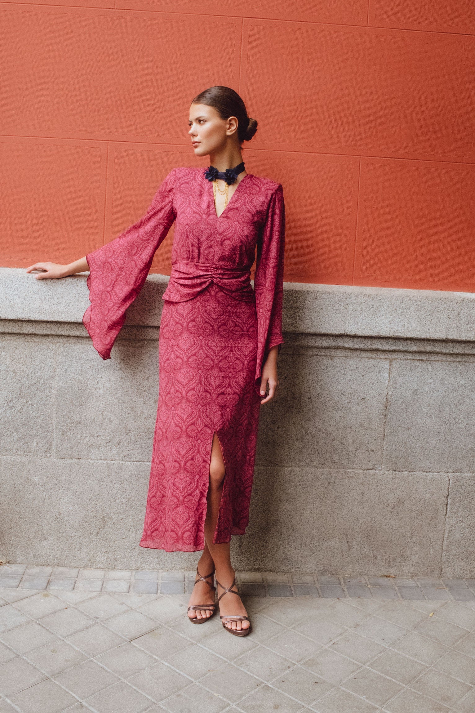 VESTIDO MULAN FRESA