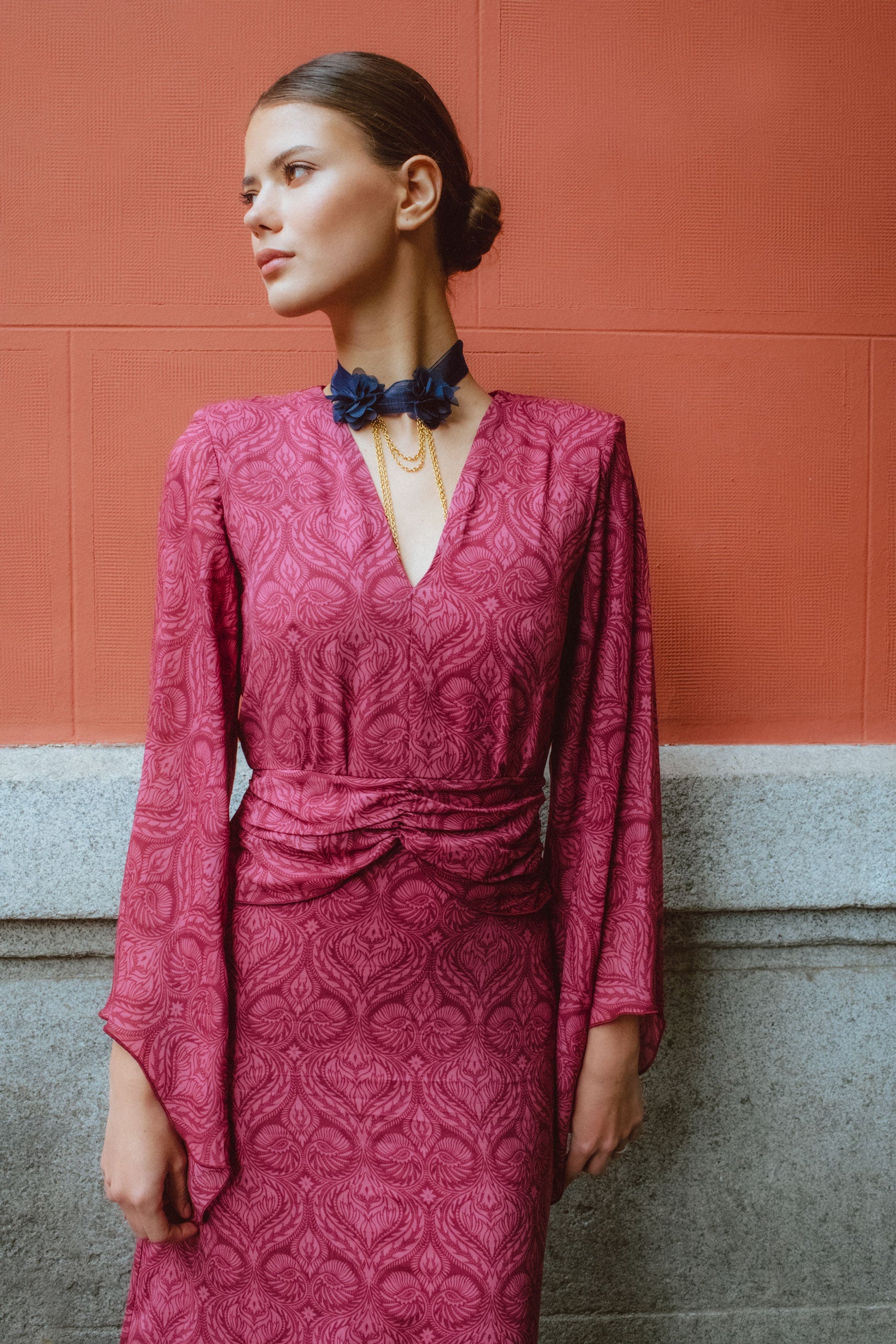 VESTIDO MULAN FRESA