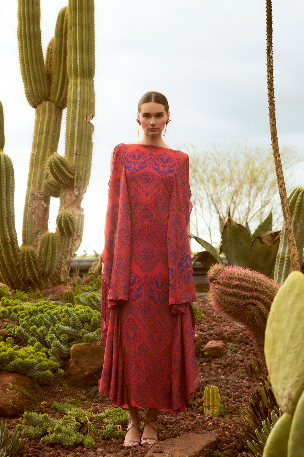 VESTIDO OKAWANGO NARANJA