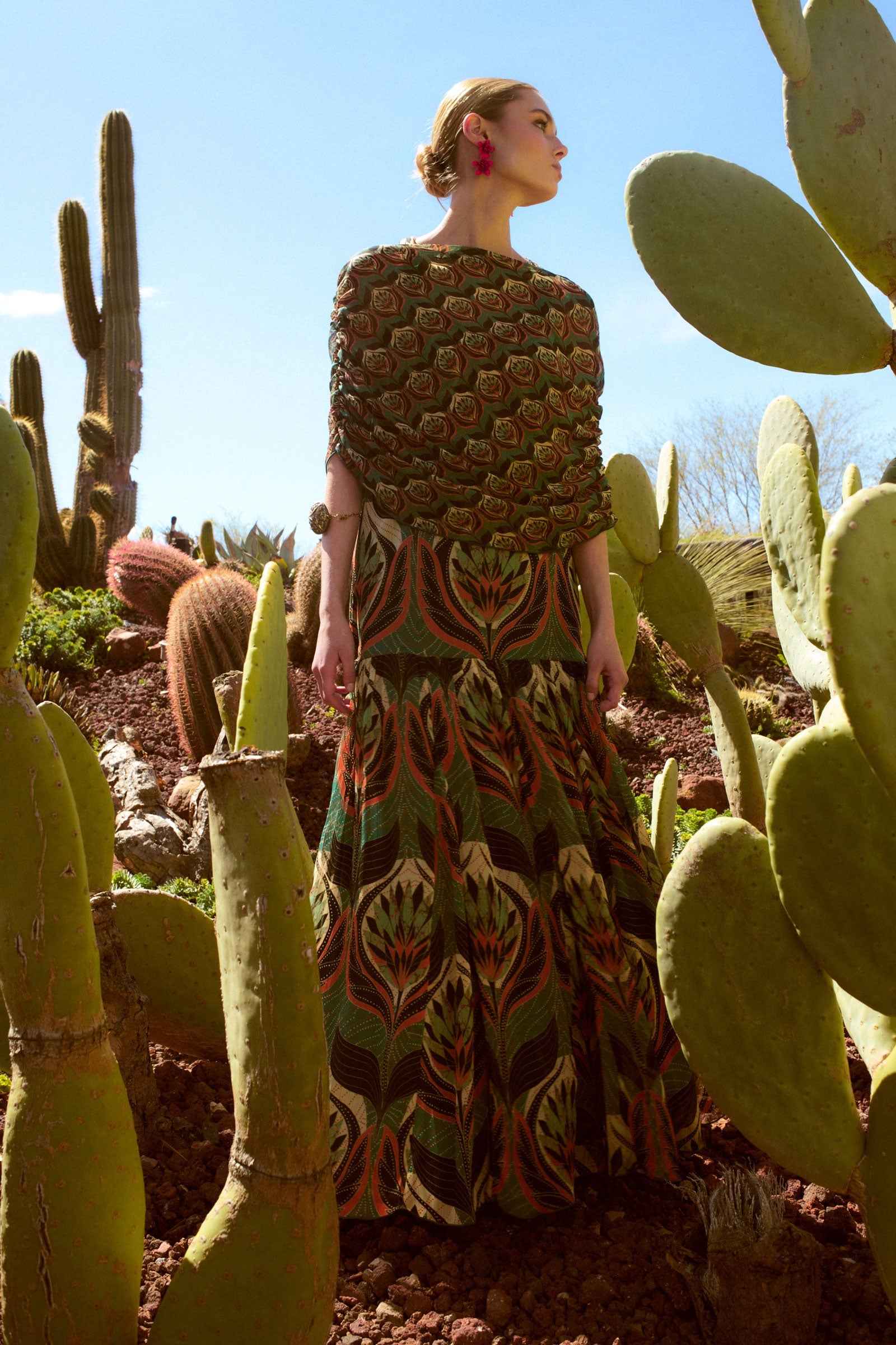 VESTIDO ATACAMA PETRÓLEO