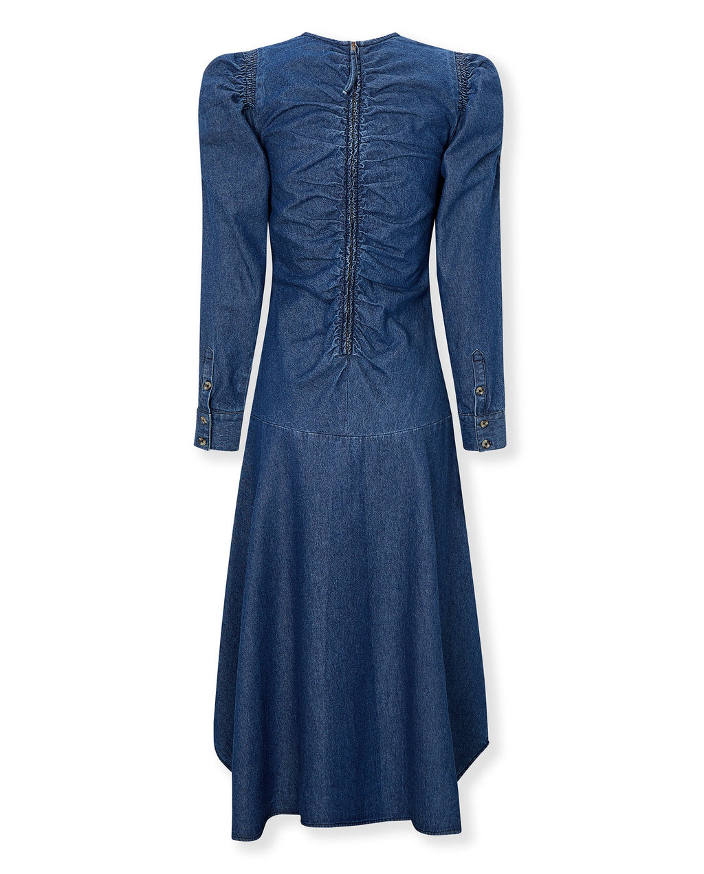 SIENNA | Vestido Midi de Algodón en Azul Índigo
