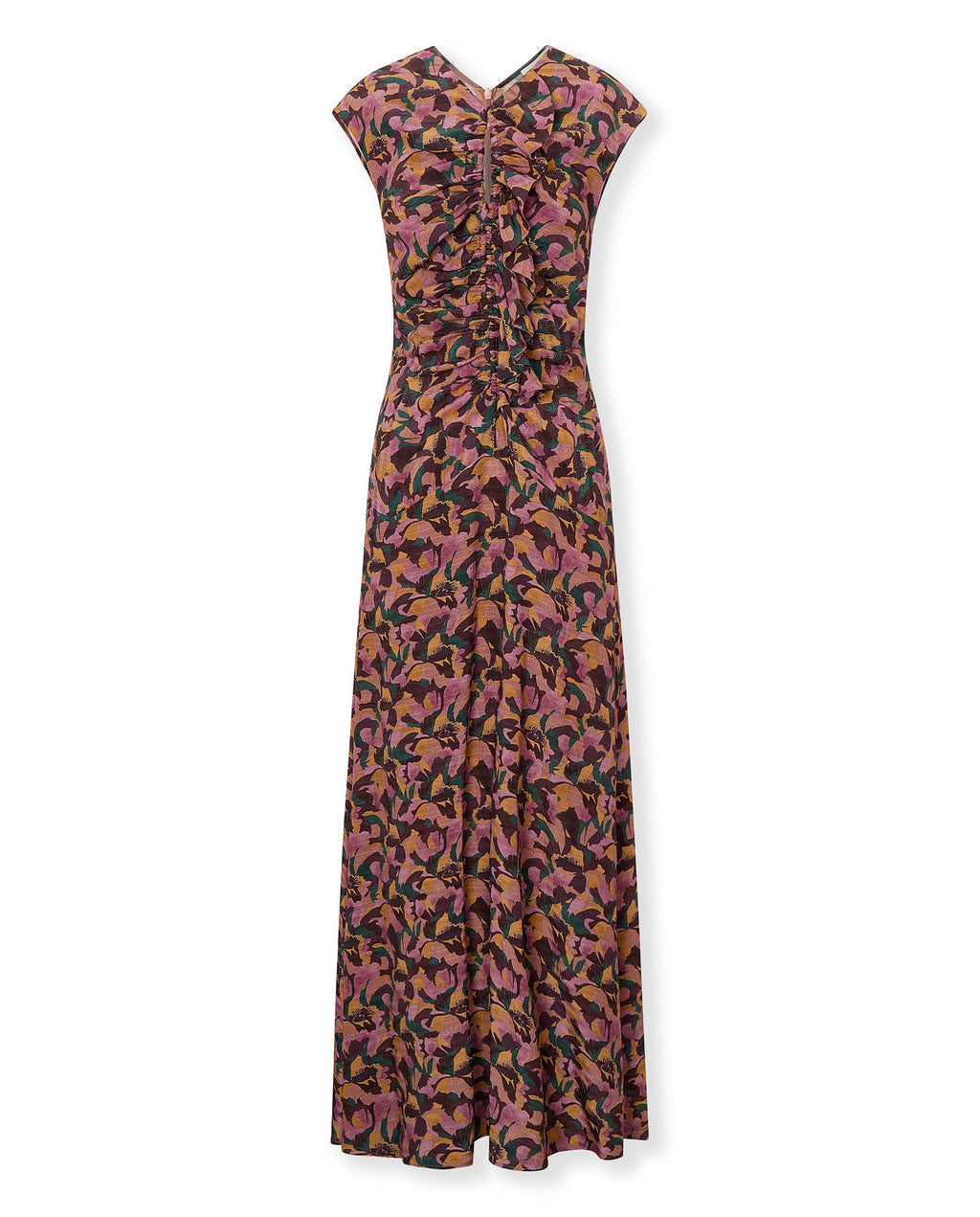 SAACHI | Vestido Estampado de Flores con Volantes