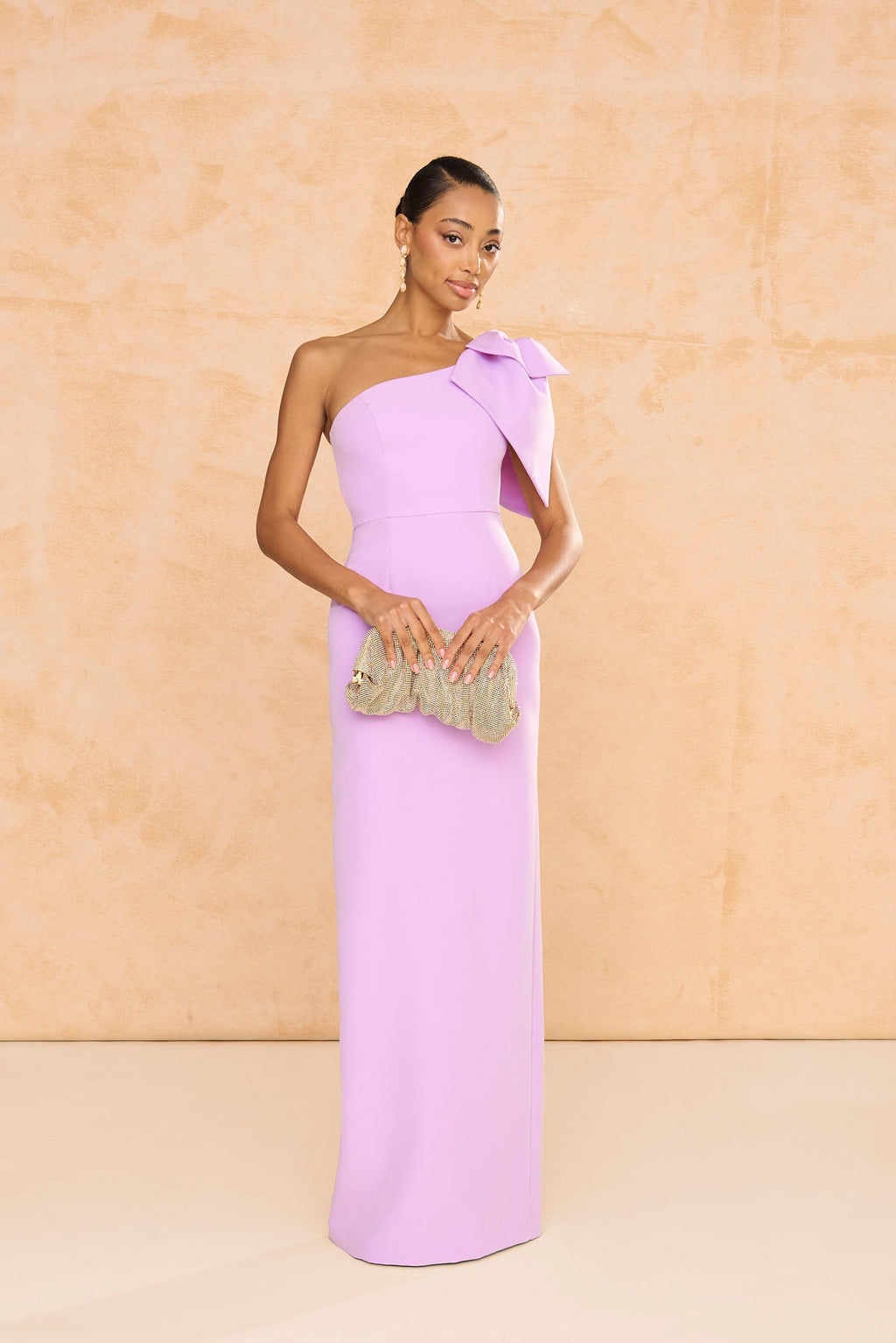 Vestido Largo Pétalo Lila