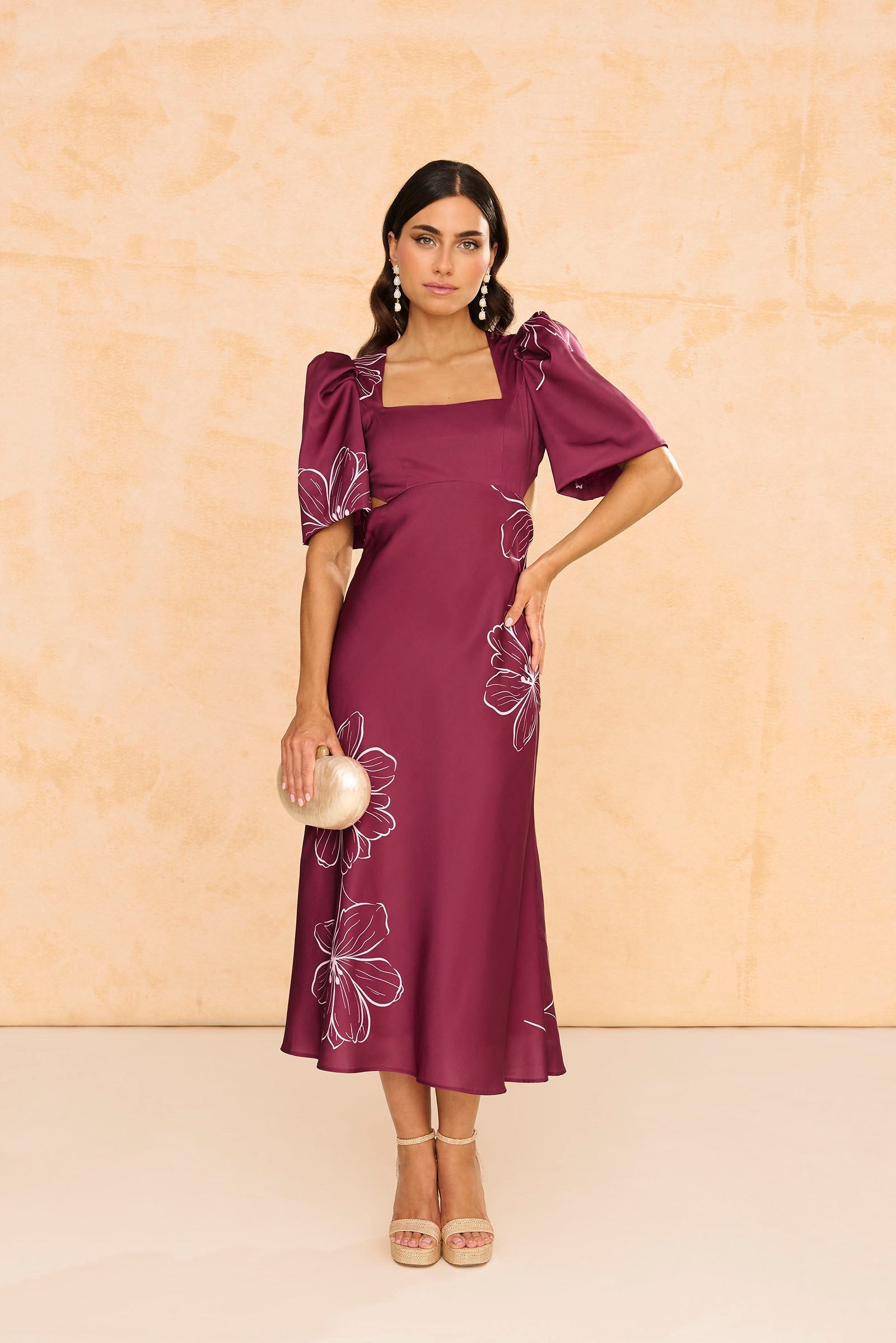 Vestido Pipa Estampado Floral Buganvilla