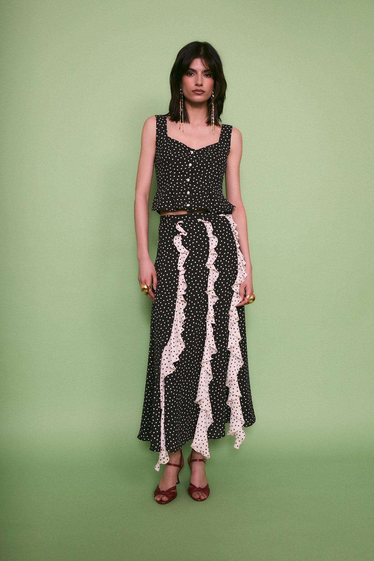 TOTAL LOOK BORA POLKA NEGRO