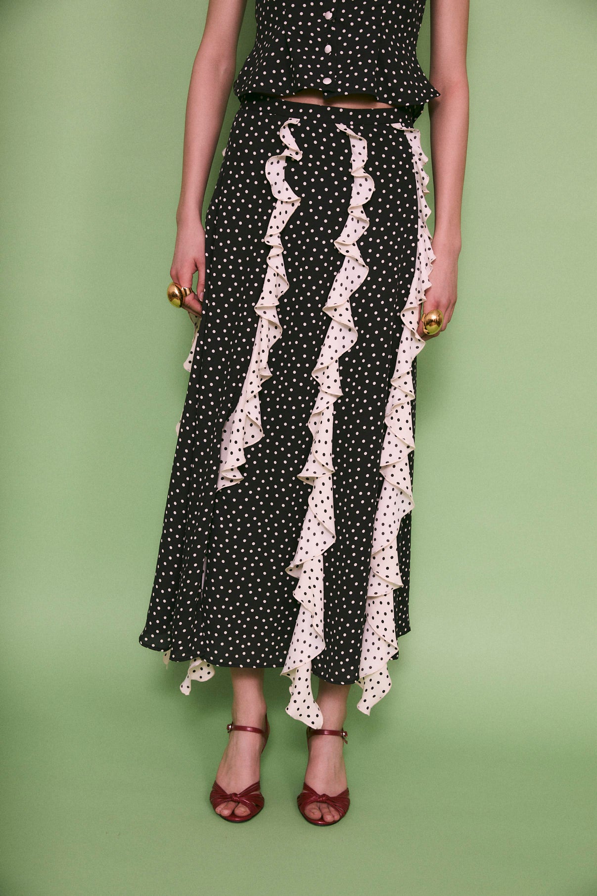 TOTAL LOOK BORA POLKA NEGRO